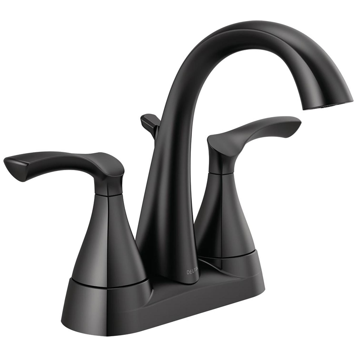 Sandover 2-Handle Lavatory Faucet-Matte Black