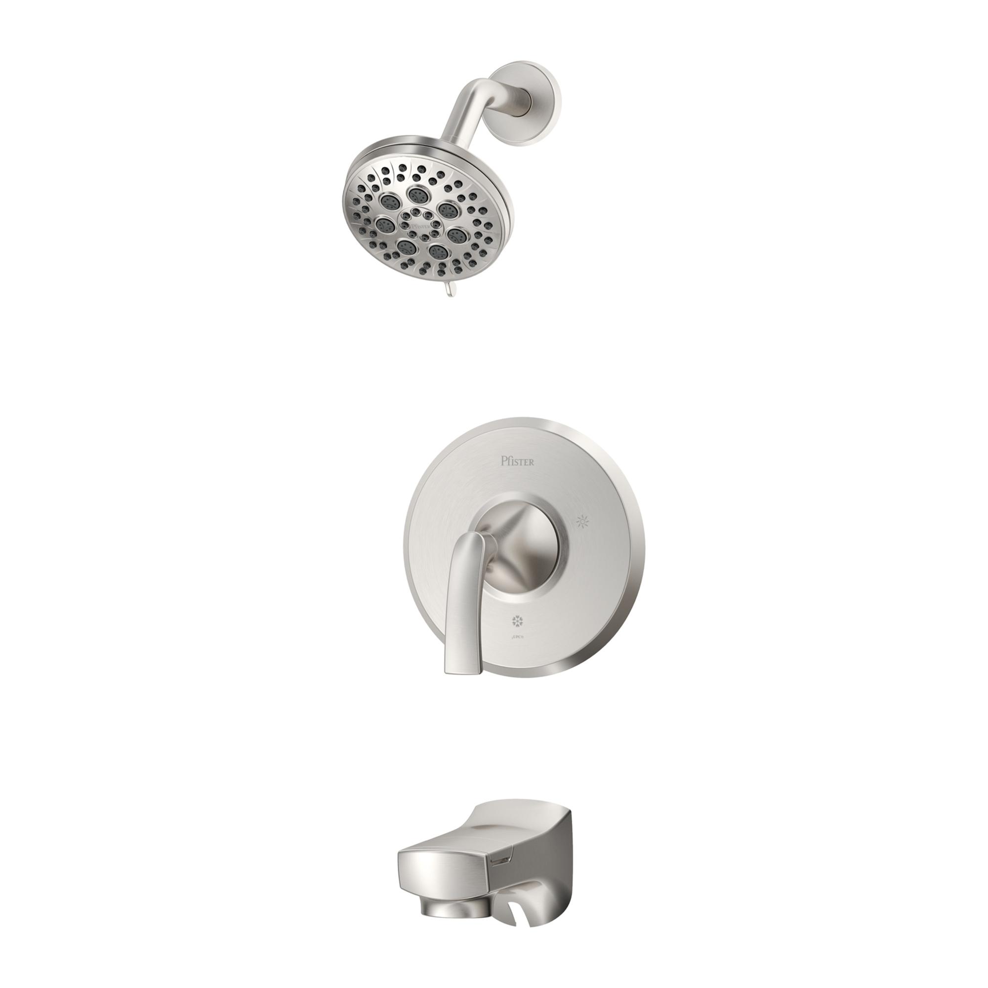 Karci Tub And Shower Faucet-Brushed Nickel