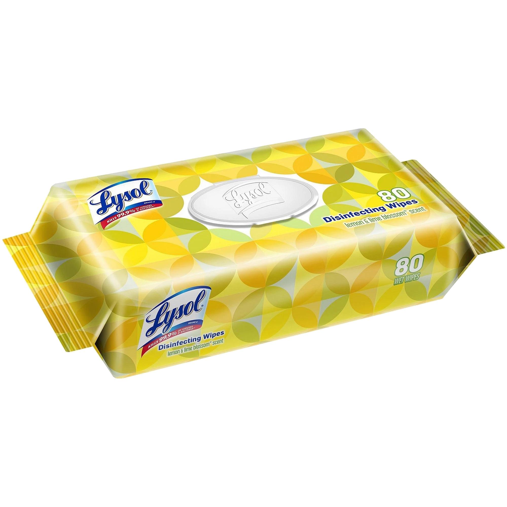 Lysol Disinfectant Wipes-Lemon & Lime Blossom