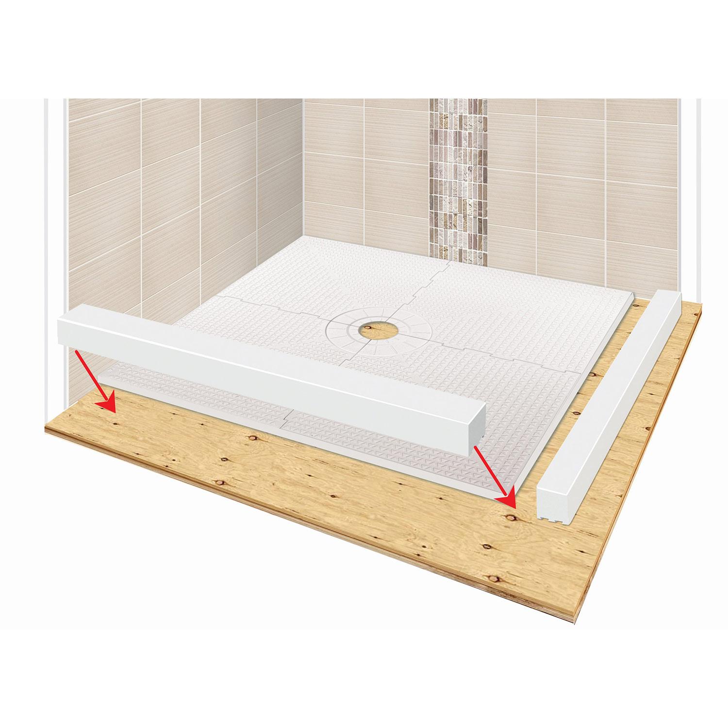 4-1/2" x 4" x 48" Shower Curb