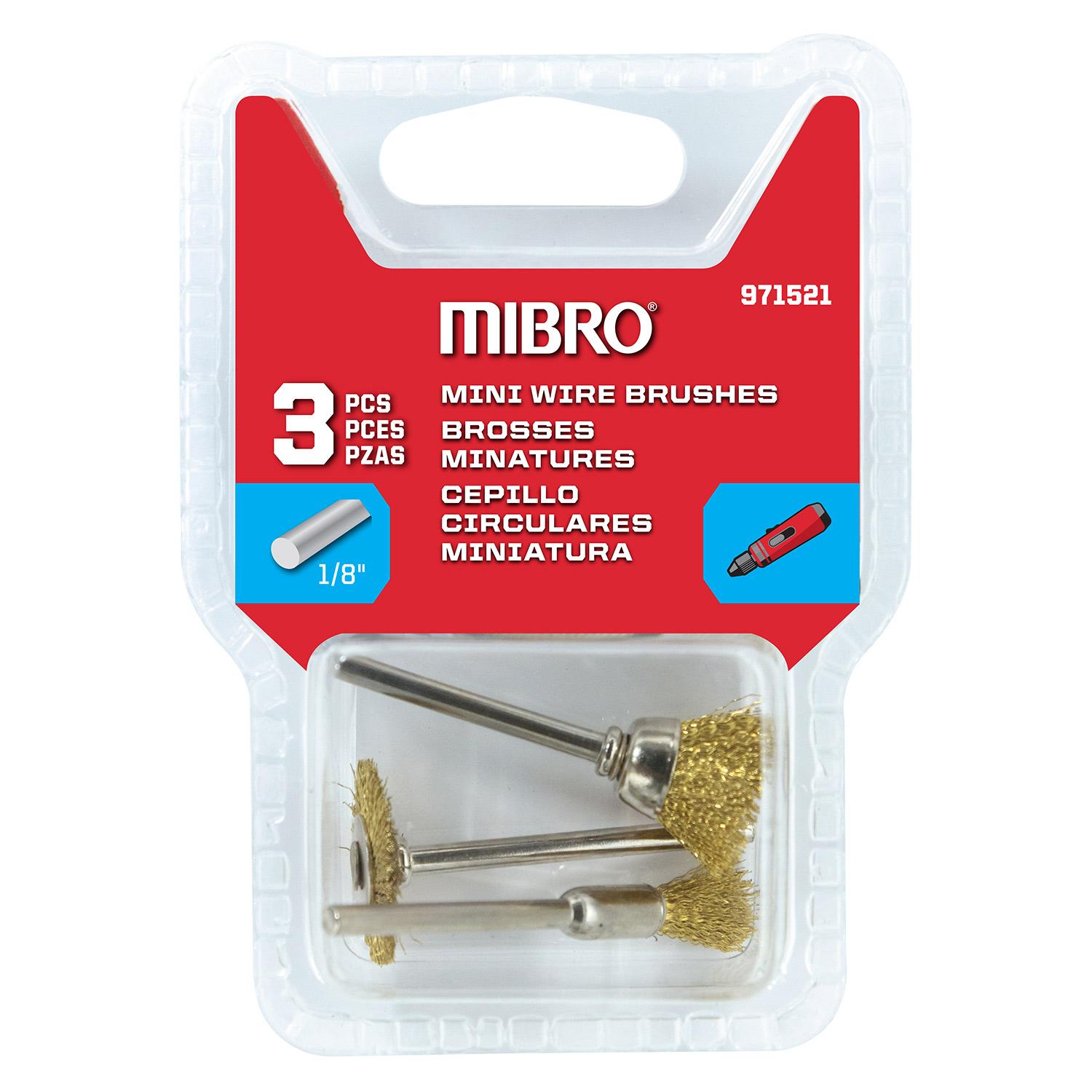 3-Piece Mini Wire Brush Kit