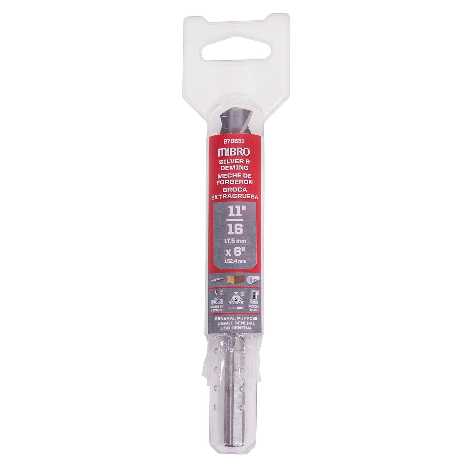 Mèche Silver & Deming 11/16 x 6 po