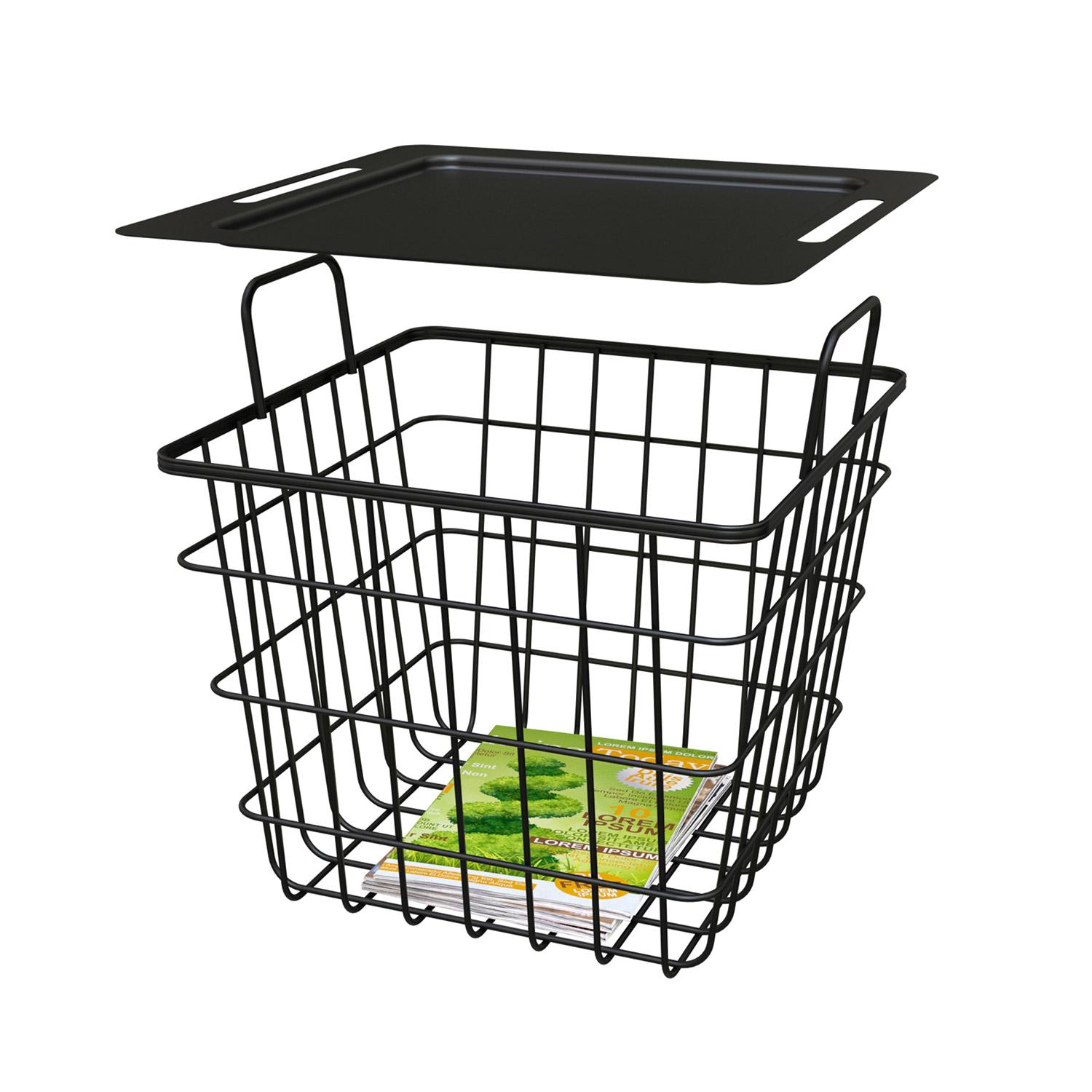 Modern Farmhouse Plant Stand With Bin