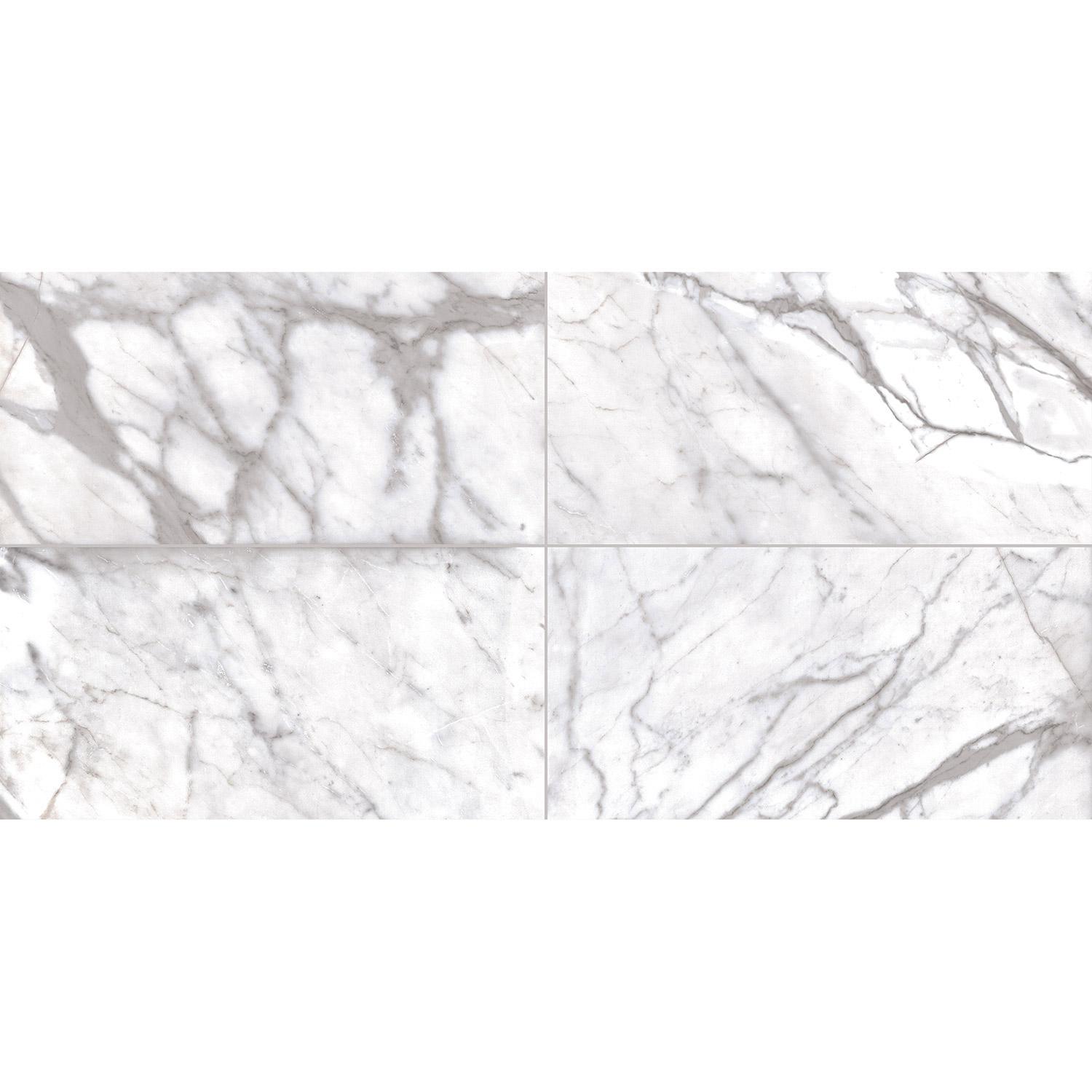 12 x 24 Costar Calacatta Glazed Porcelain Tile 17.6 S