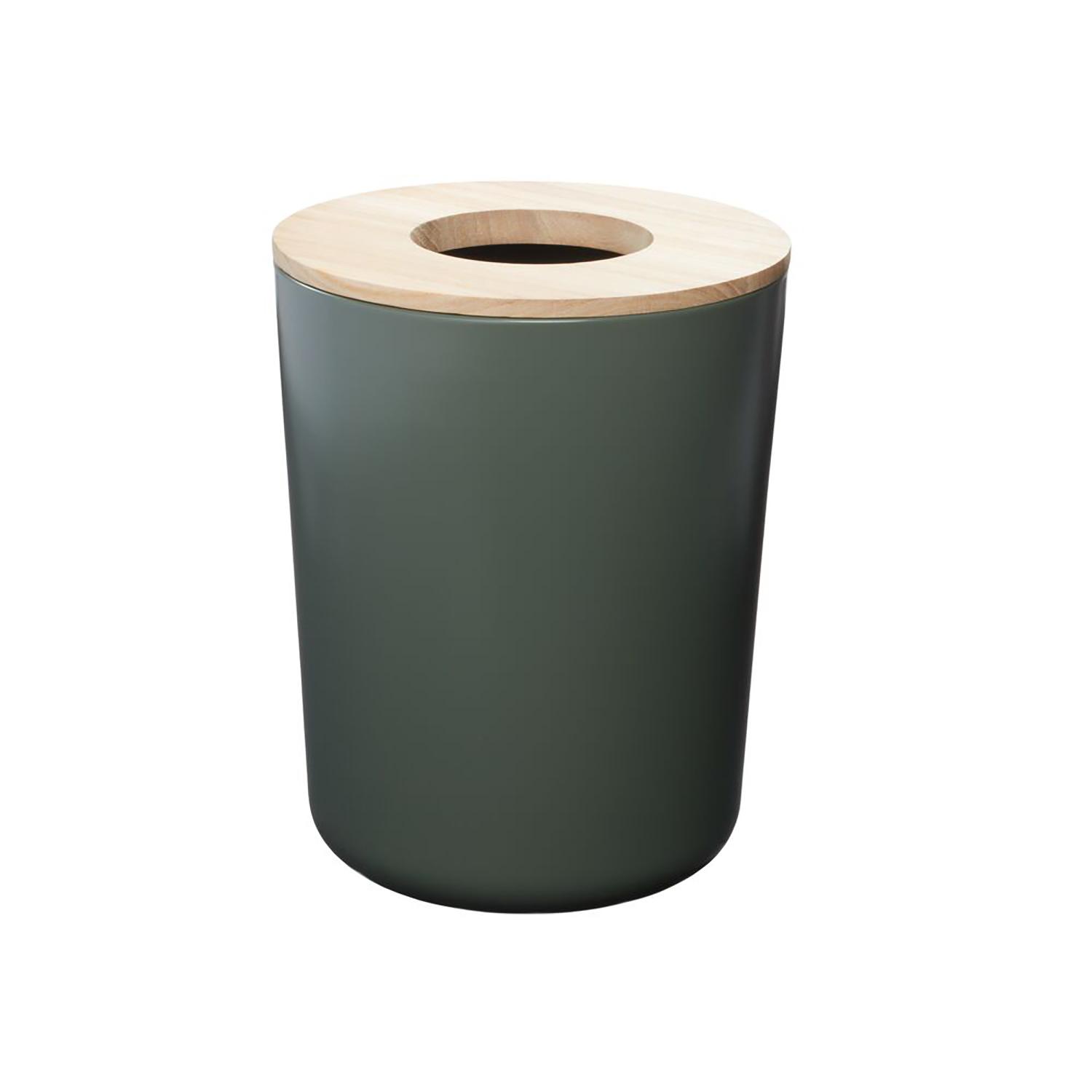 Eco Vanity Steel Waste Can-Moss