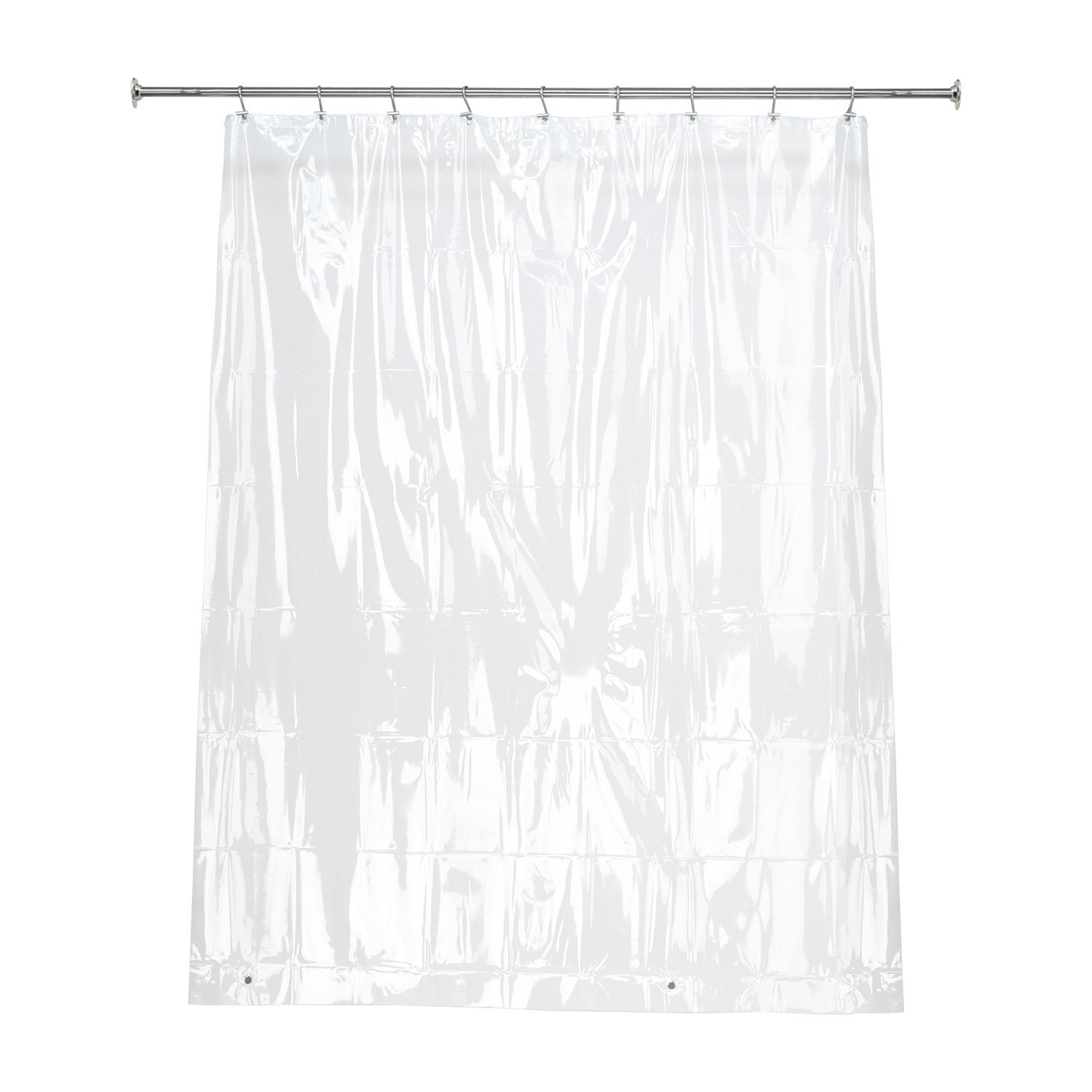 Antibacterial Clear Vinyl Shower Curtain Liner
