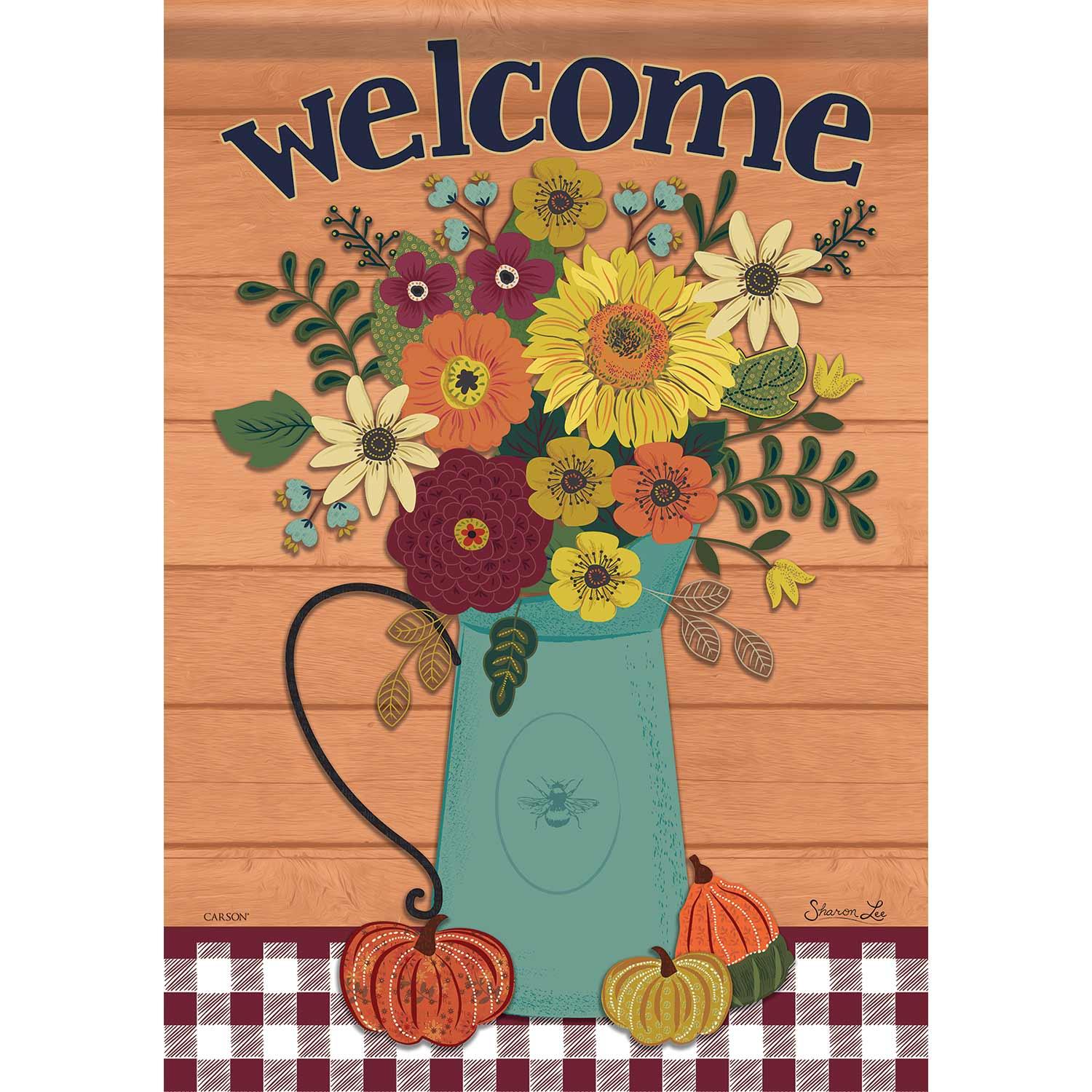 Fall Garden Flag Autumn Still Life