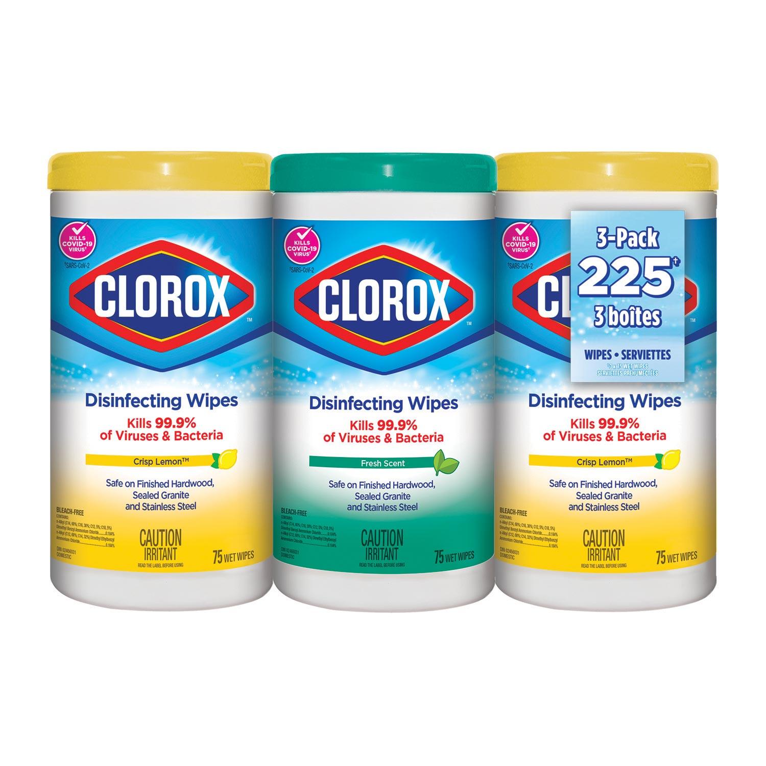 Disinfection Wipes 75 Count-3/Pack