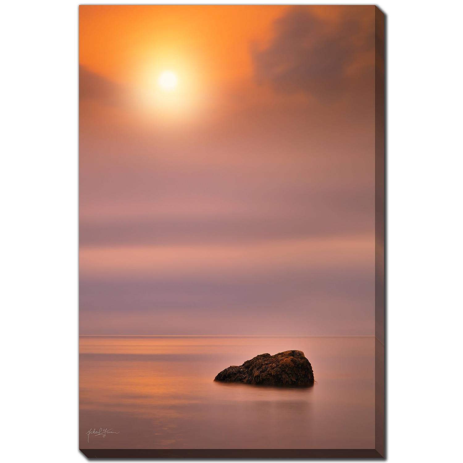 « Golden Rock Golden Sky And Sea 2 » 22 x 28 po