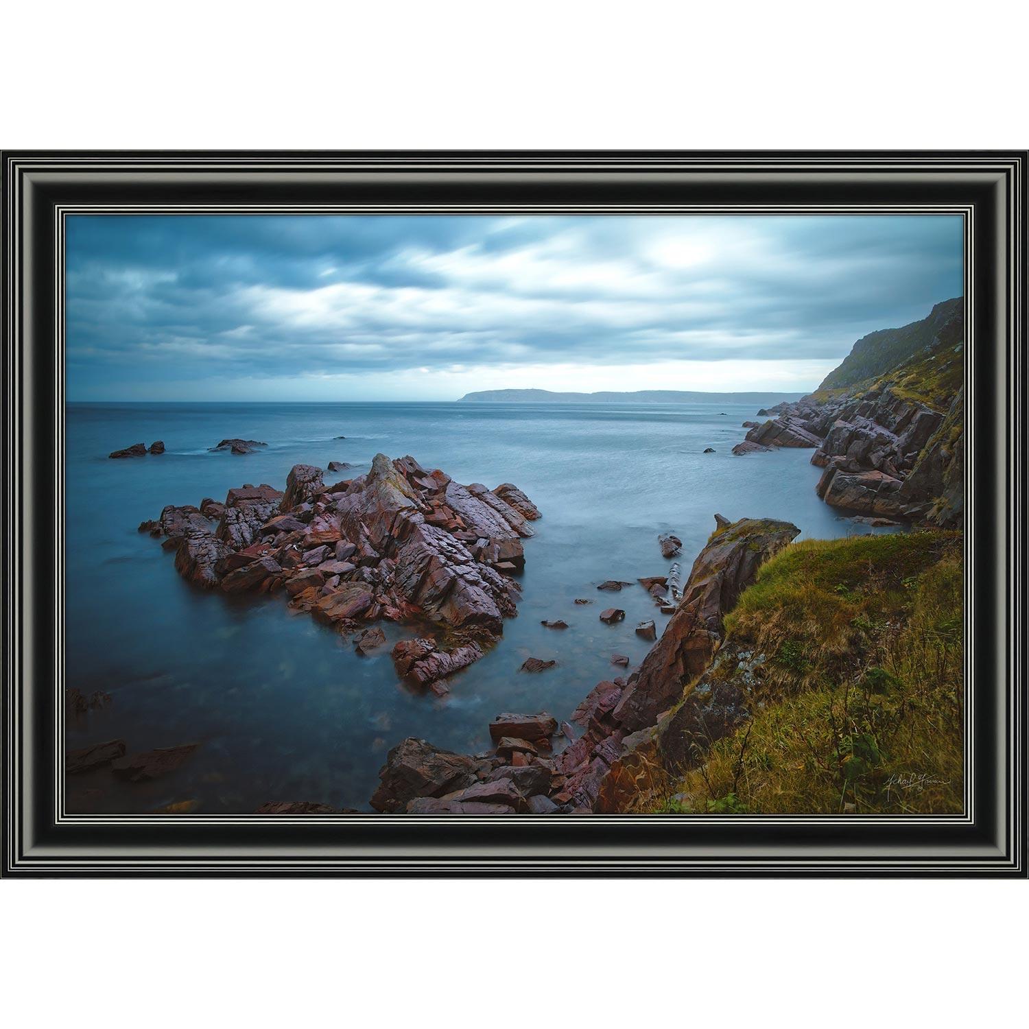 « Passing Clouds Smooth Ocean Rocks 3 » 24 x 36 po