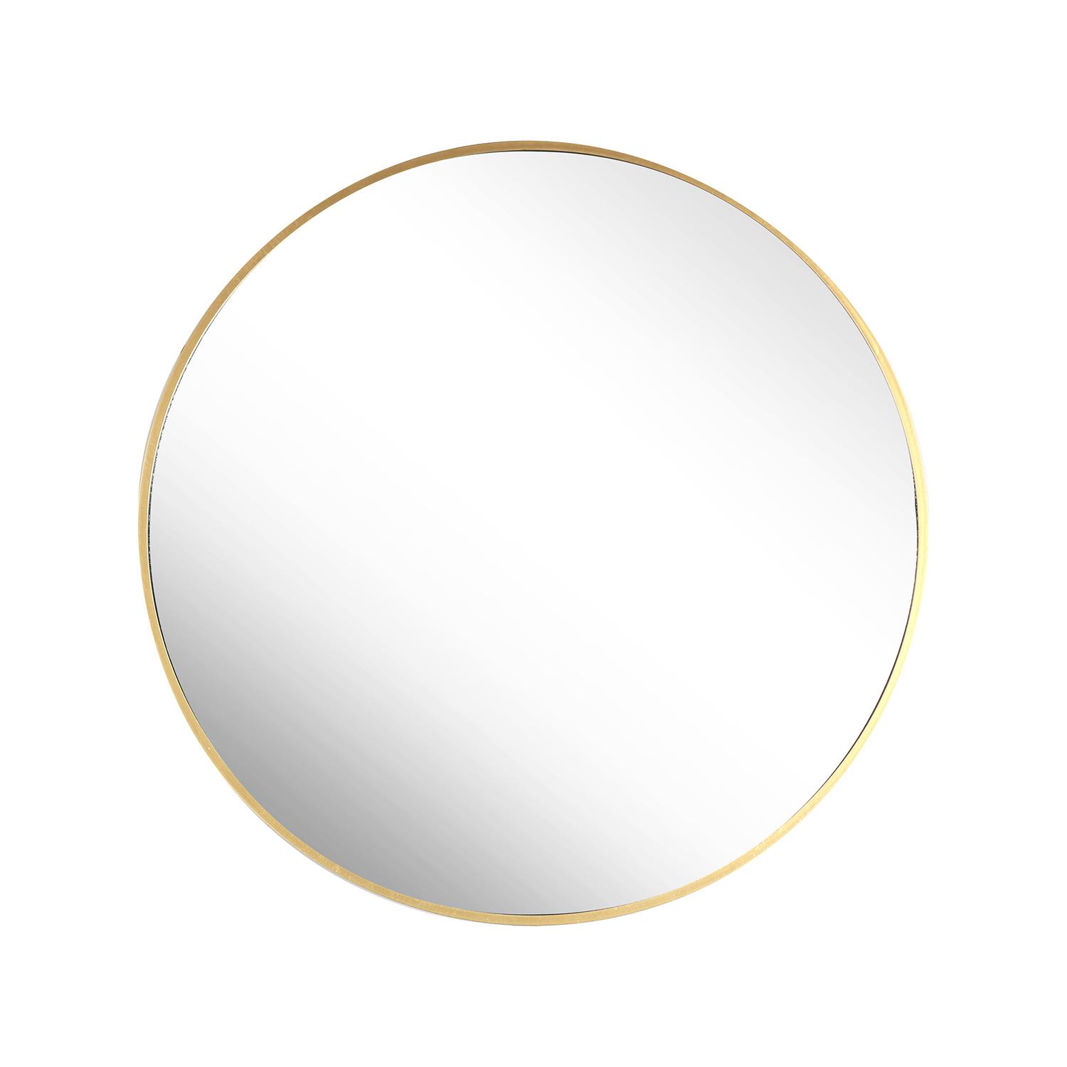 24” x 24” Gold Round Designer Mirror