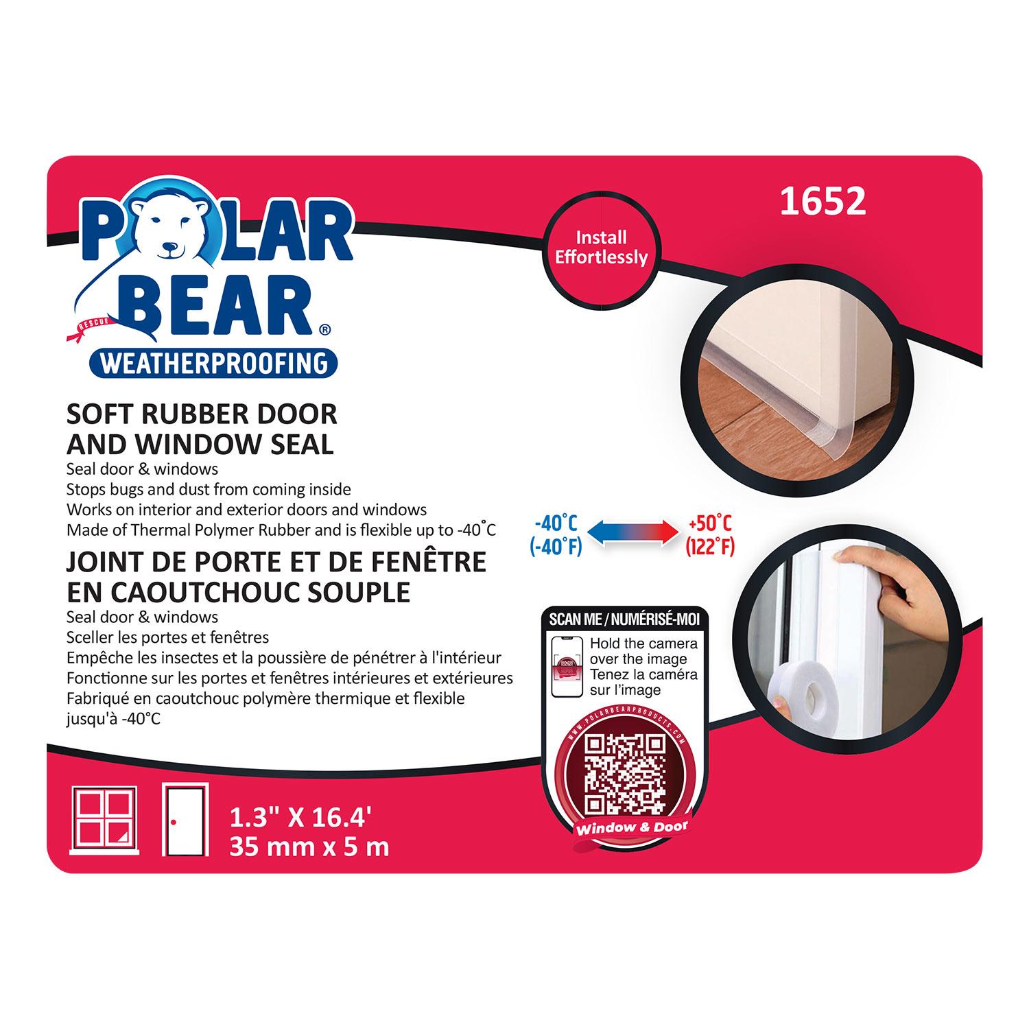 Soft Rubber Door and Window Seal 16'