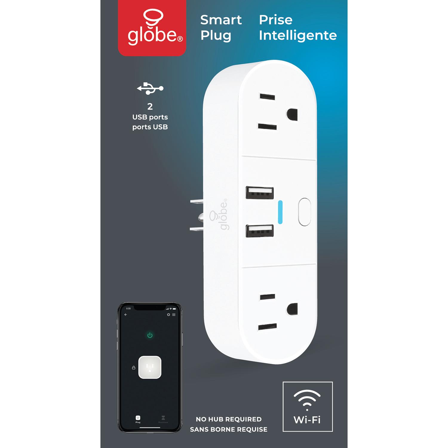 Wifi Enabled Smart Plug With 2 USB Ports