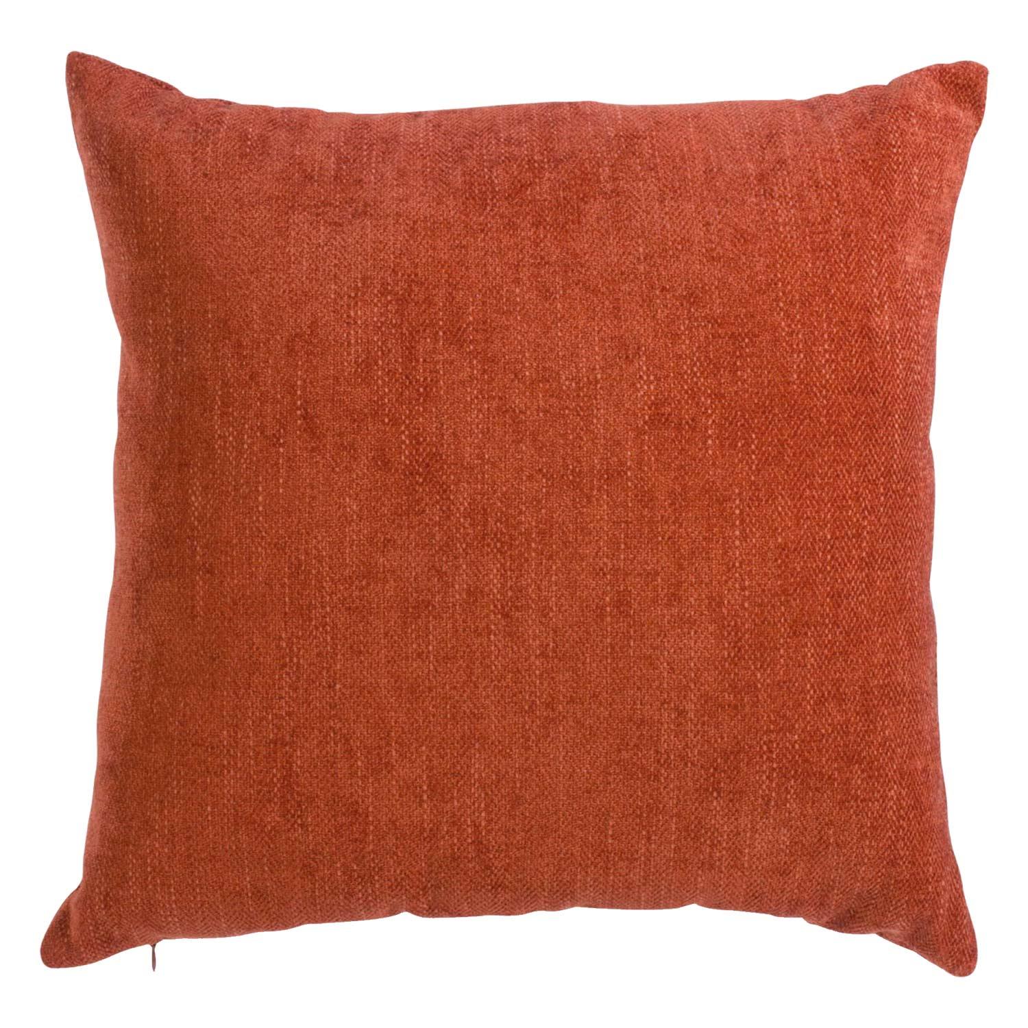 17" x 17" Burnt Orange Herringbone Cushion