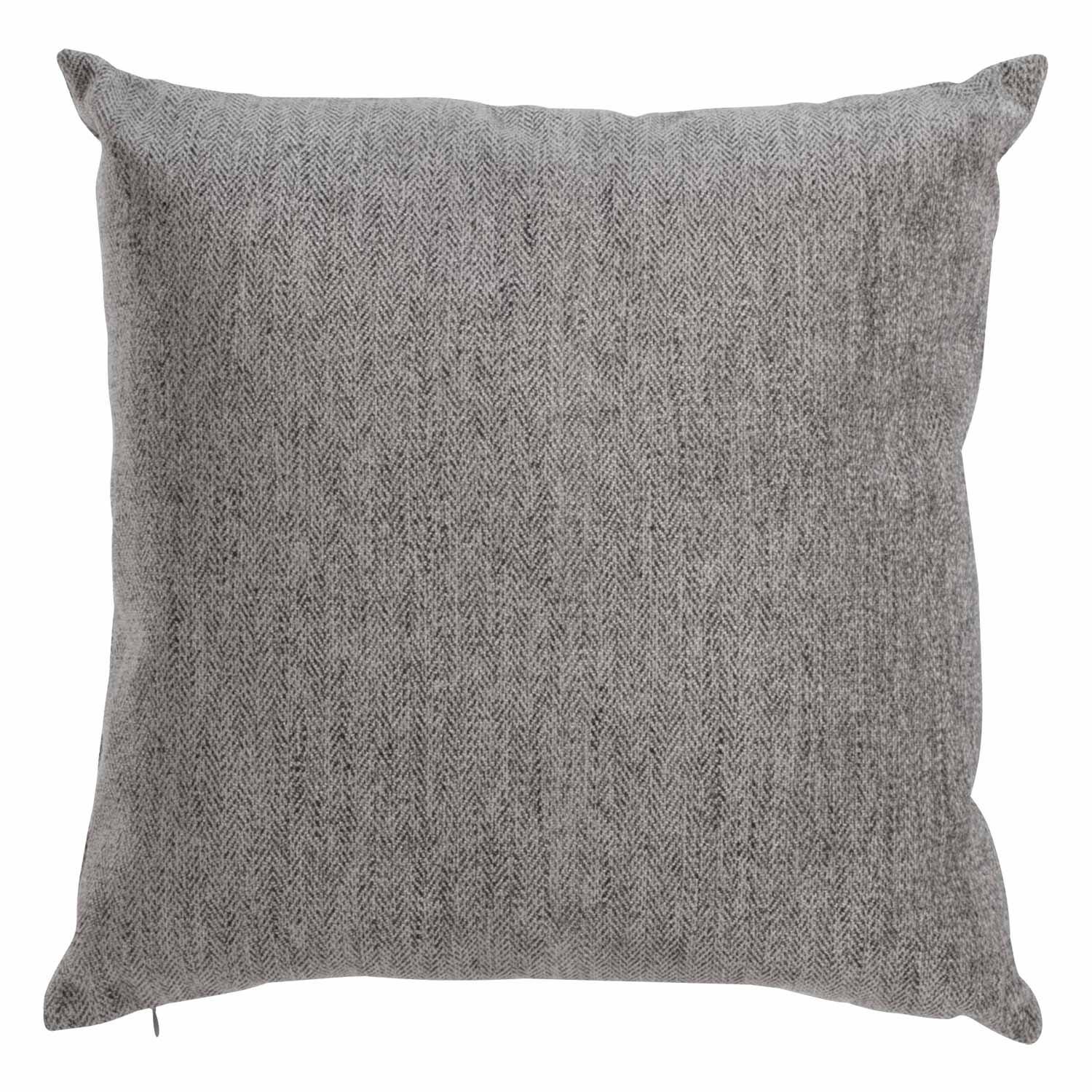 17" x 17" Grey Herringbone Cushion