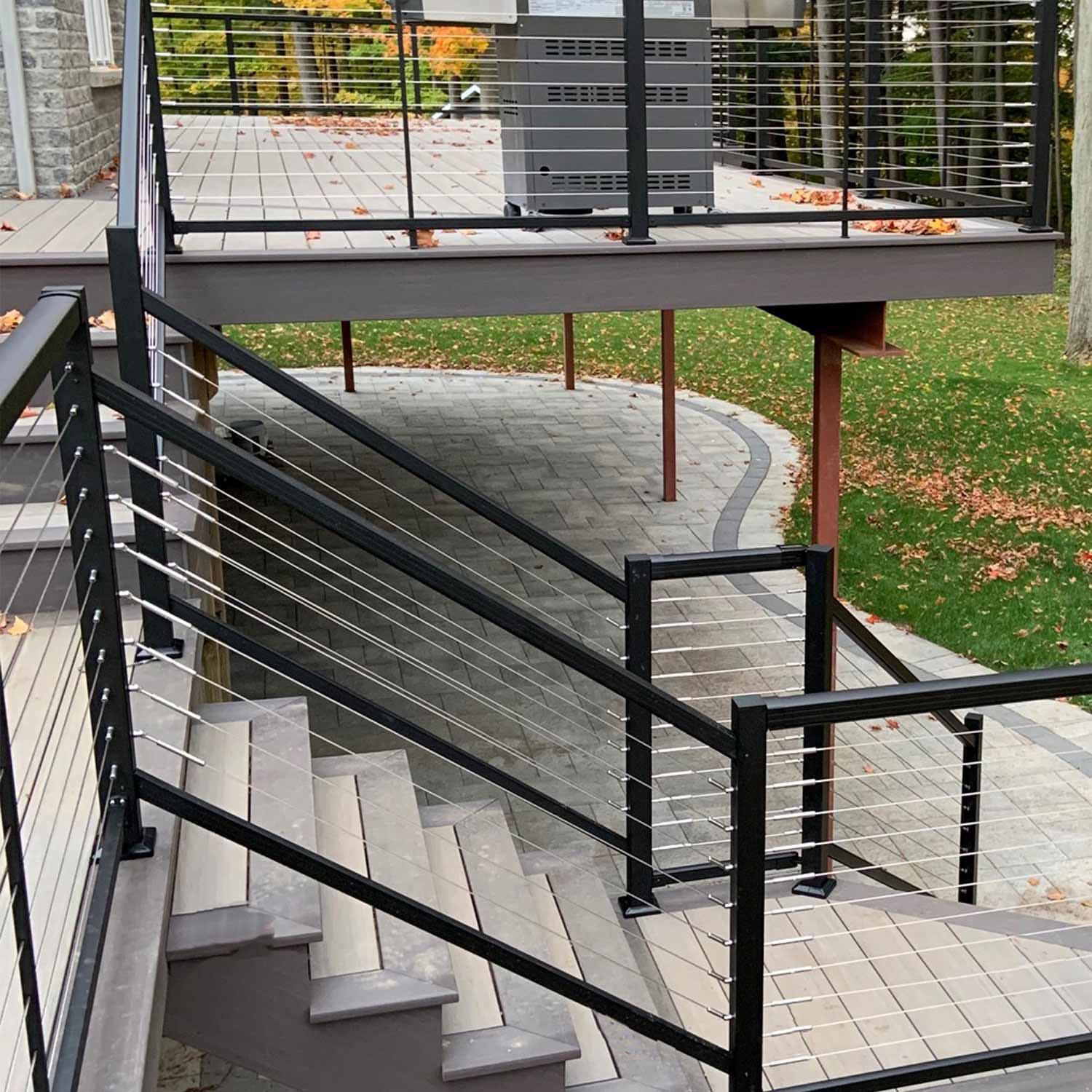 Vista Cable Rail 42" Top Stair Post