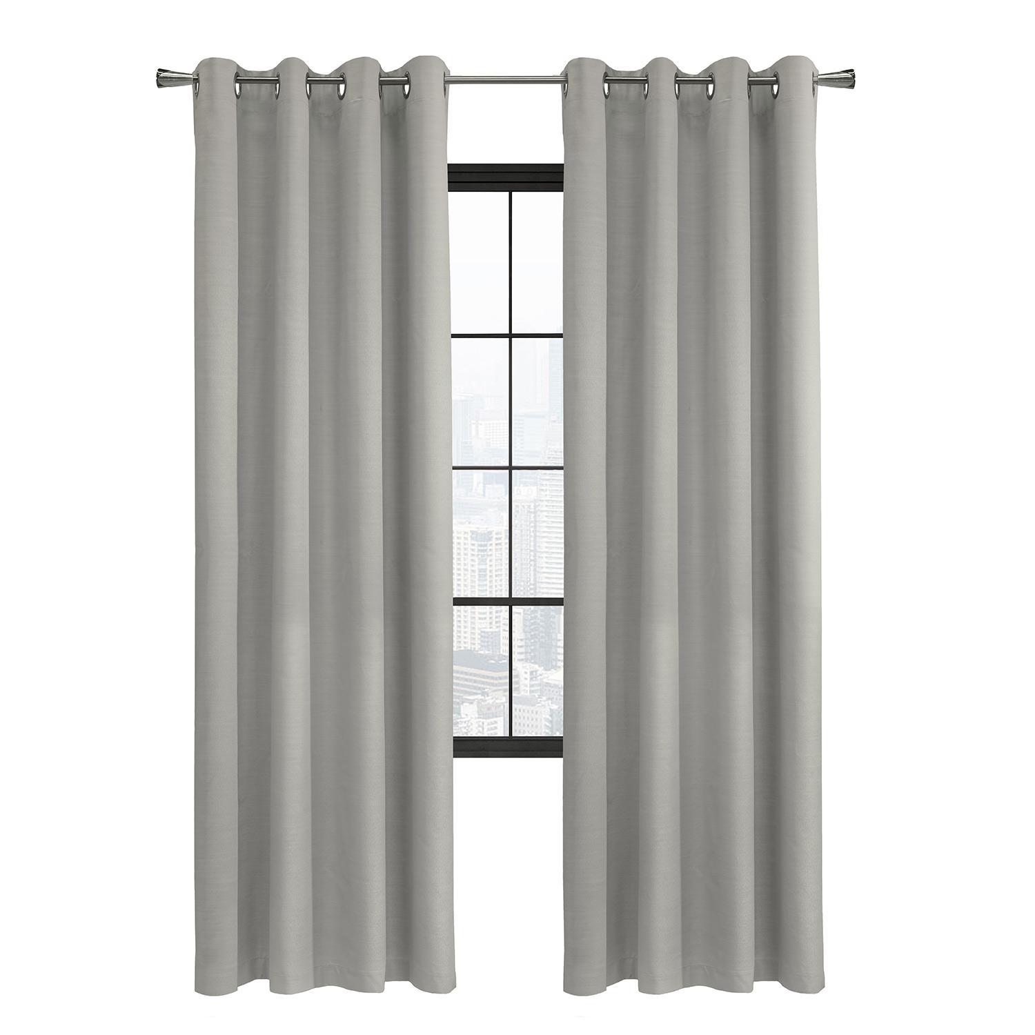 52" x 84" Ava Blackout Grommet-Silver