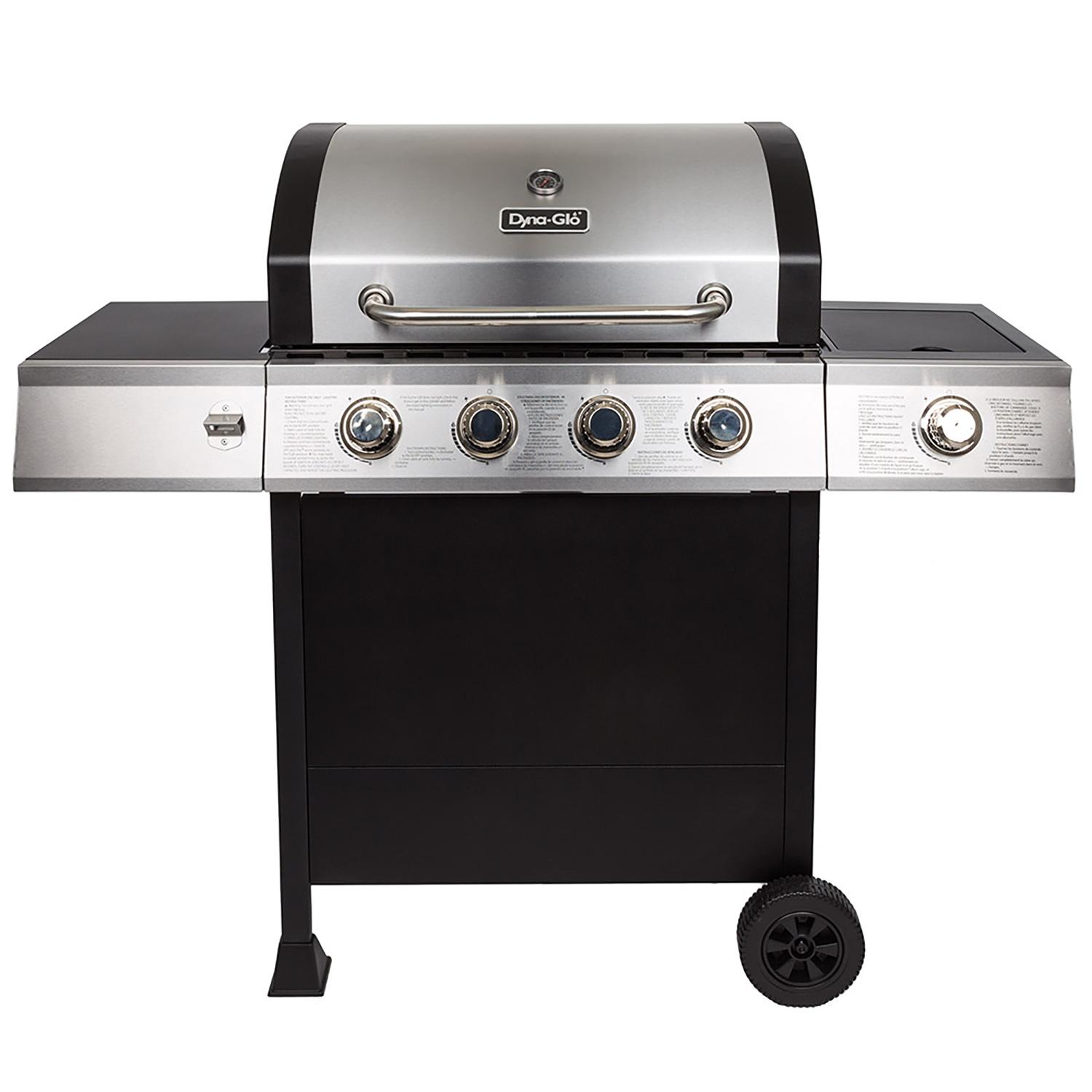 4 Burner Gas Grill With Side Burner