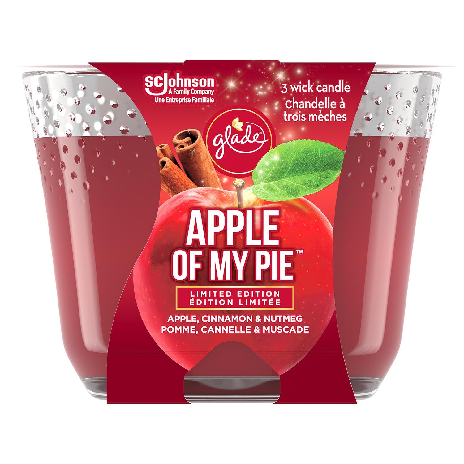 Glade Holiday Triple Wick Candle-Apple Of My Pie