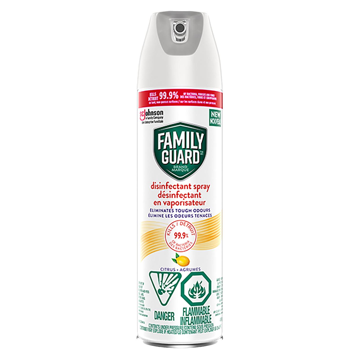 Family Guard Brand Disinfectant Spray-Citrus 496g