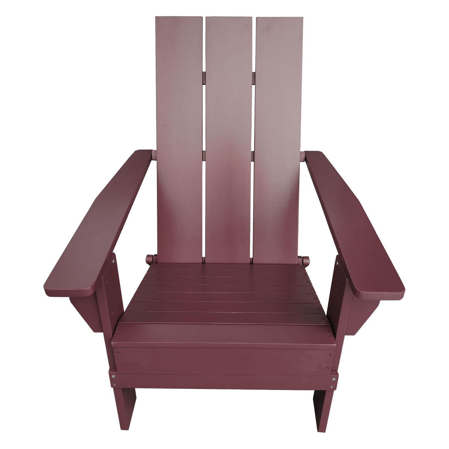 Modern Muskoka Chair - Burgundy