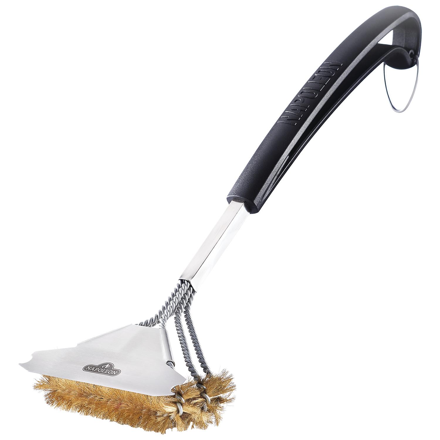 Triple-Row Brass Grill Brush