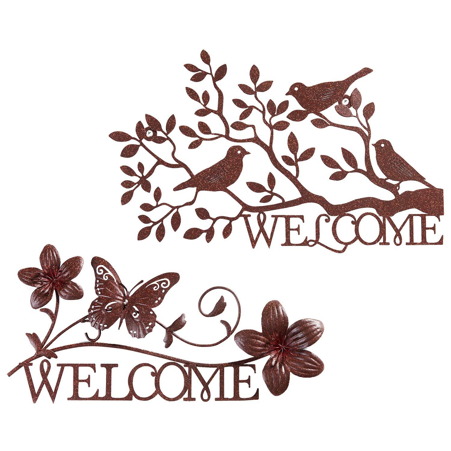 Metal Welcome Sign Wall Décor-Assorted