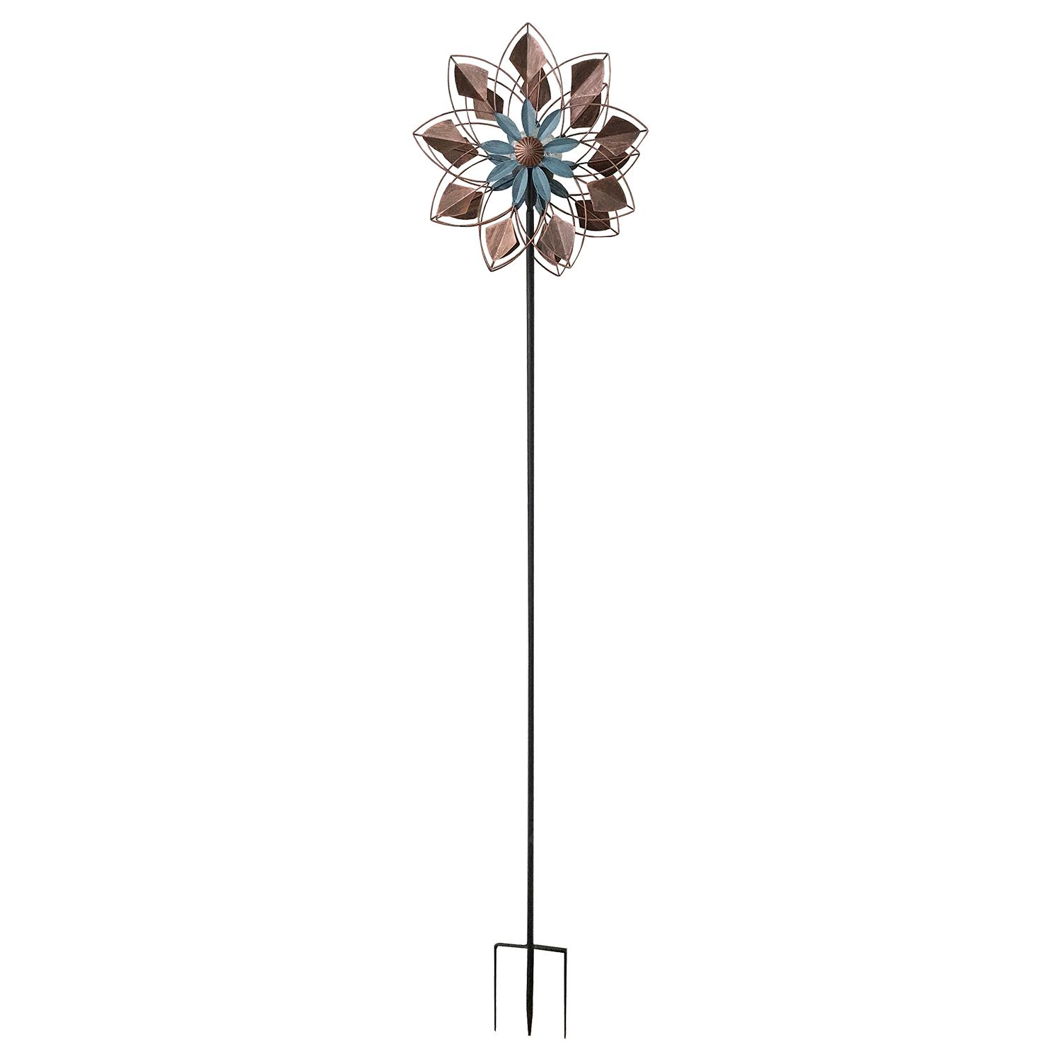 6' Light-Up Dahlia Garden Spinner