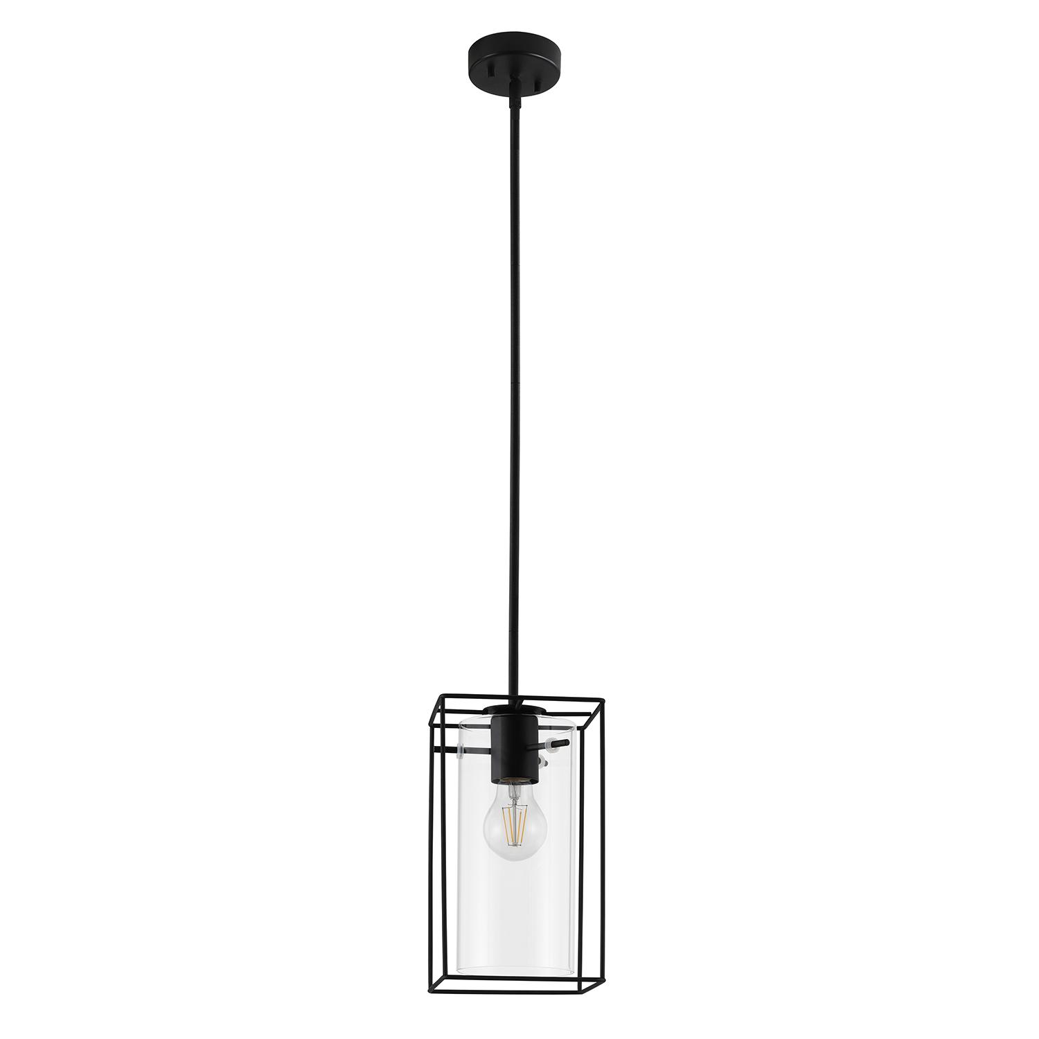 Luminaire Loncino 1 suspendu noir 6 po
