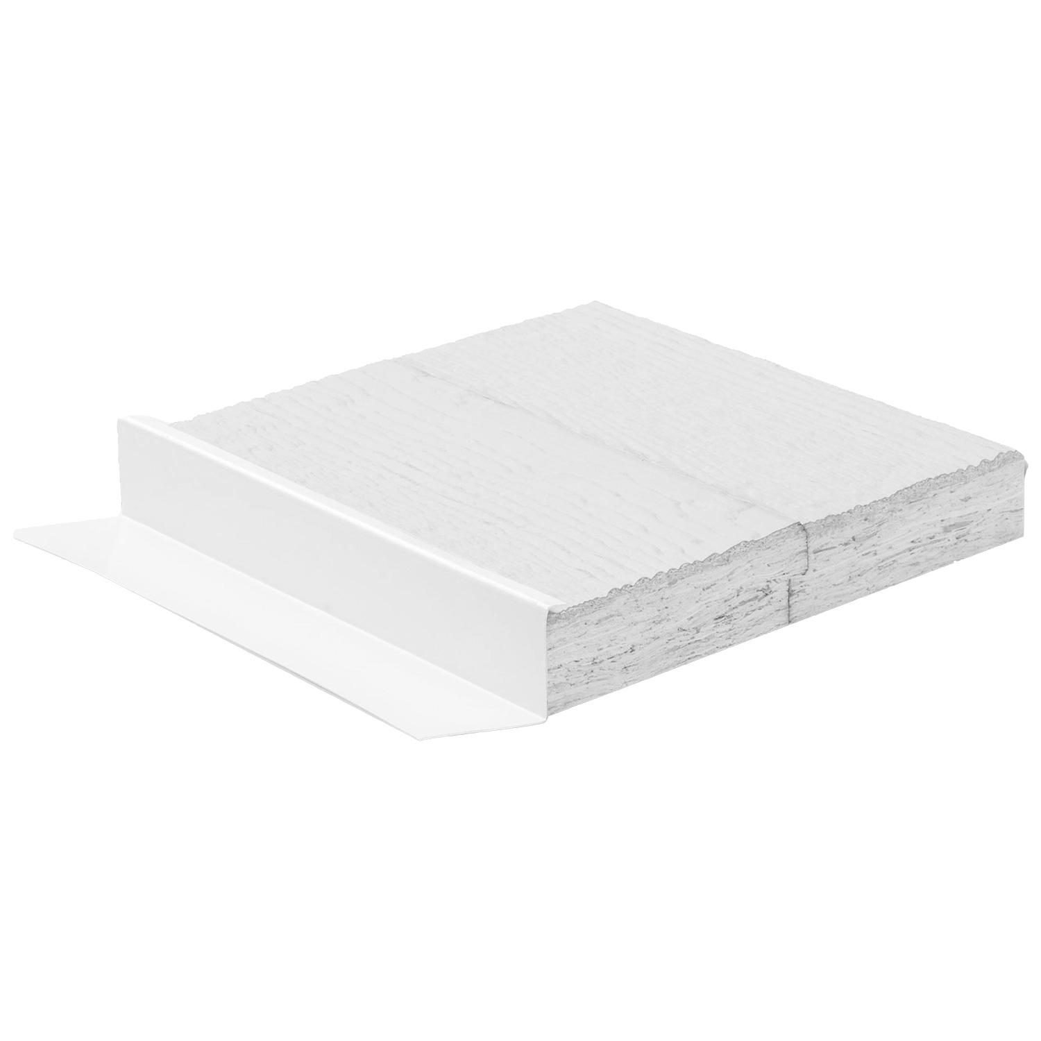 7.25” x 6.75” Mini Split Cedar Texture LP-Snowscape White
