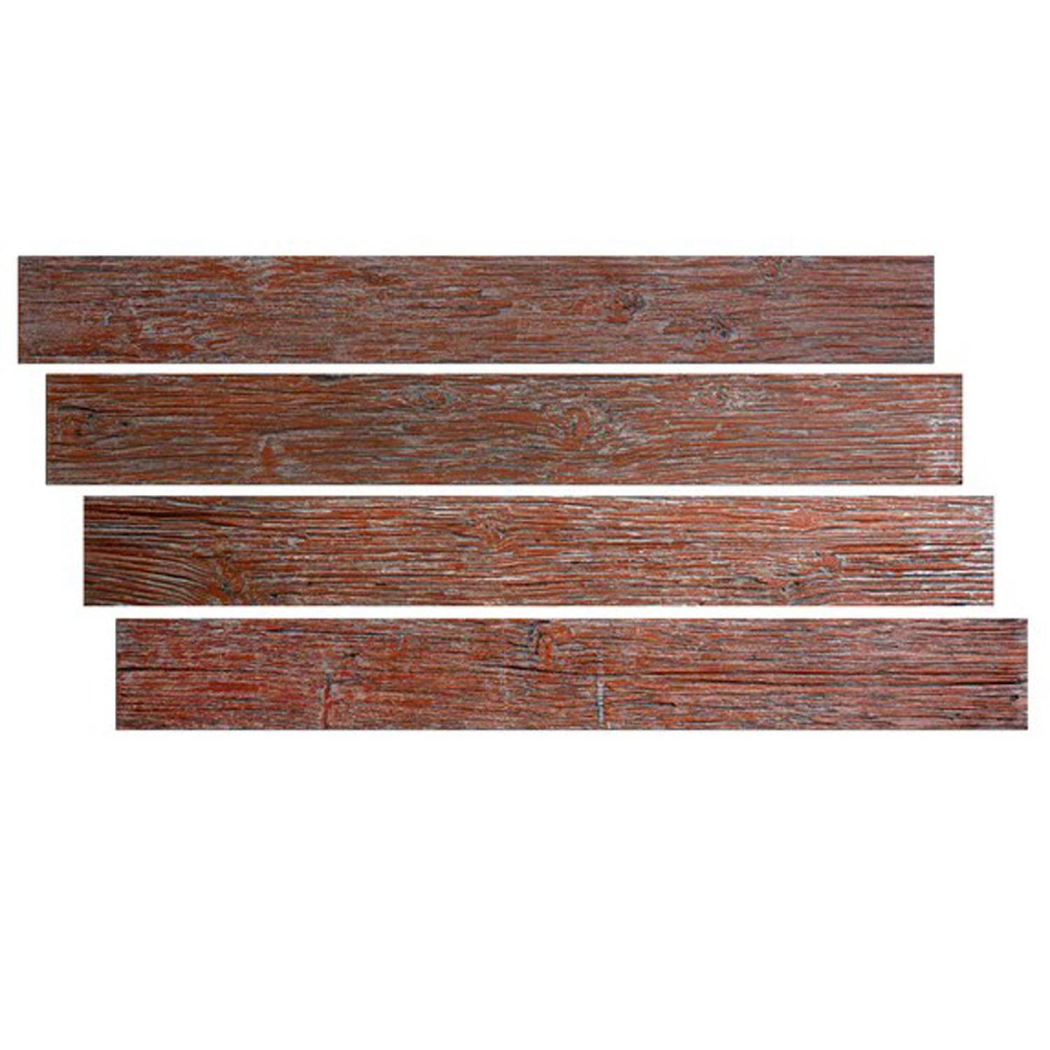 1/2"x6"x48" Barn Red BarnWood Panel 2 Sq-Ft