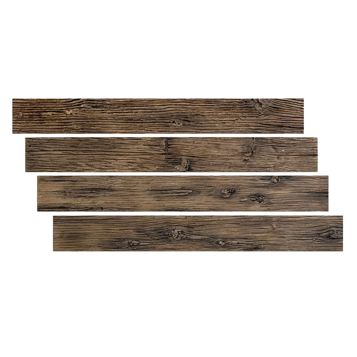 1/2"x6"x48" Worn Leather BarnWood Panel 2 Sq-Ft