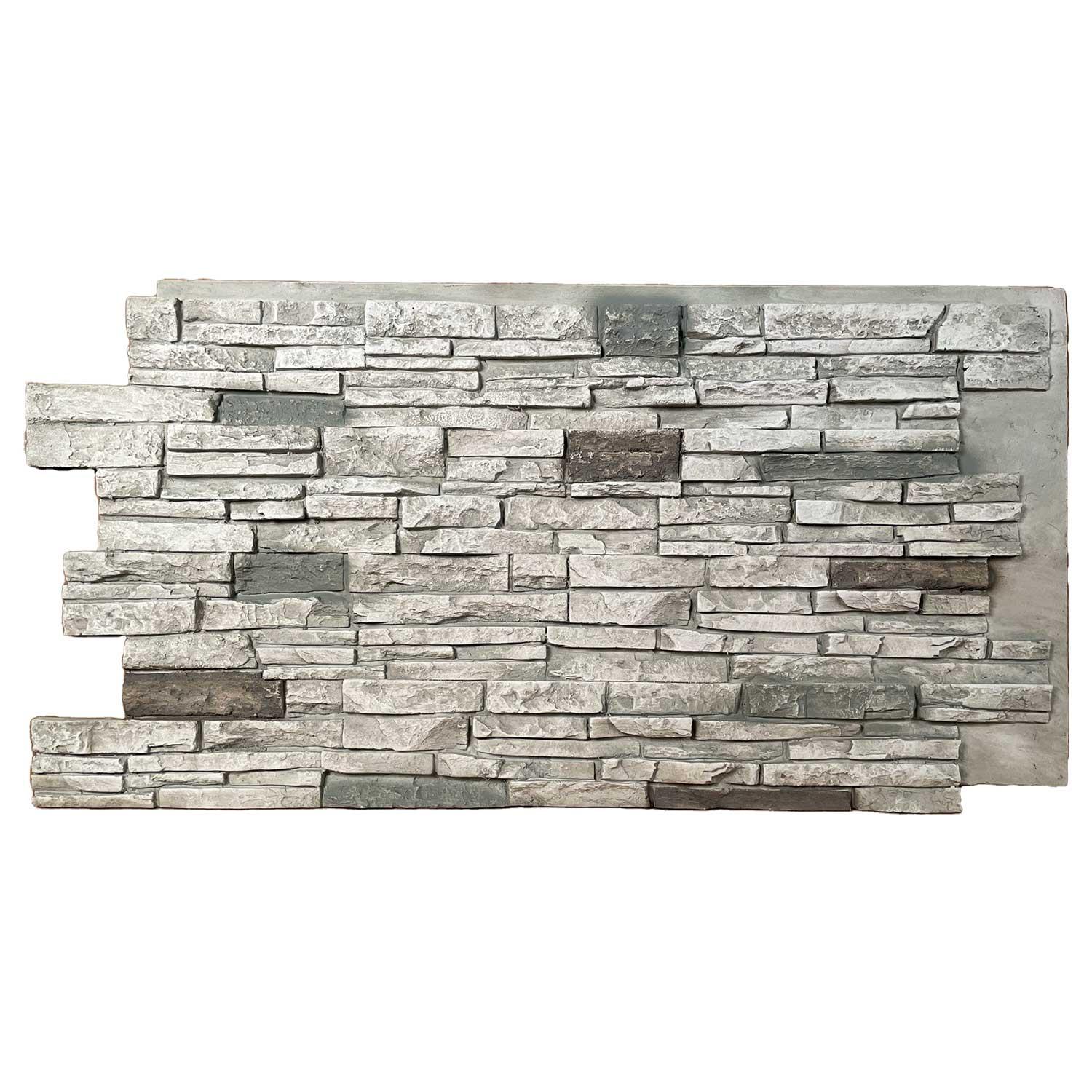 Panneau de pierre moderne Mountain Summit 1"x24"x48" 7,2 pi²