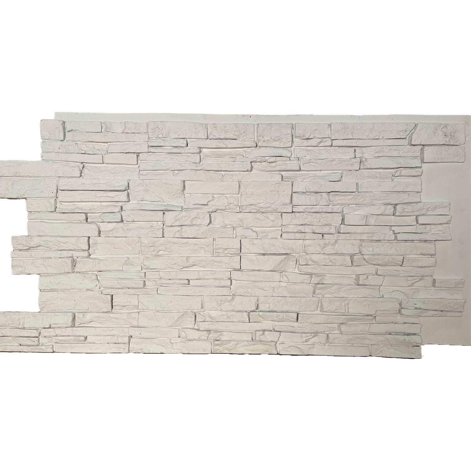 Panneau Hourwall ModernStone Blanc Vintage 1"x24"x48"