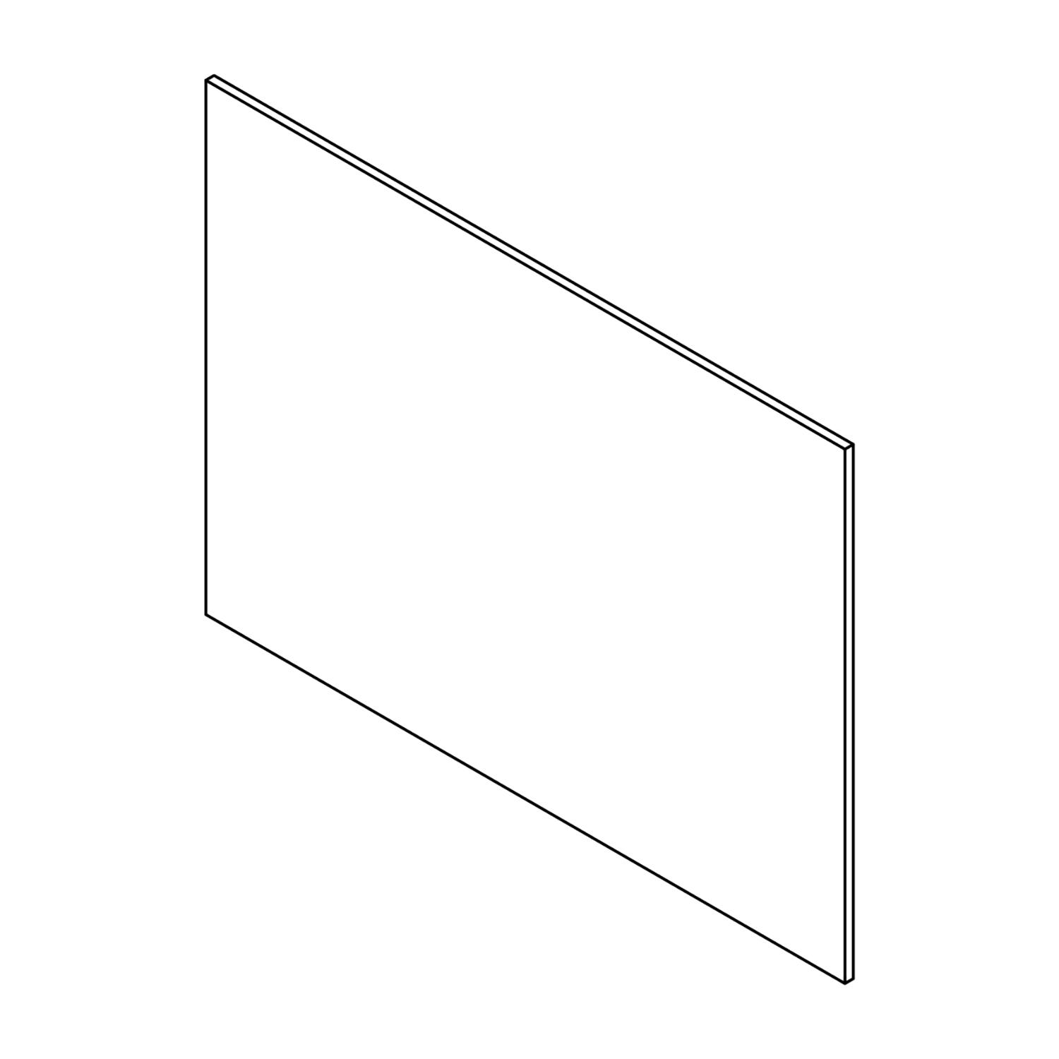 48"H x 34-3/4"W Melamine Island Panel