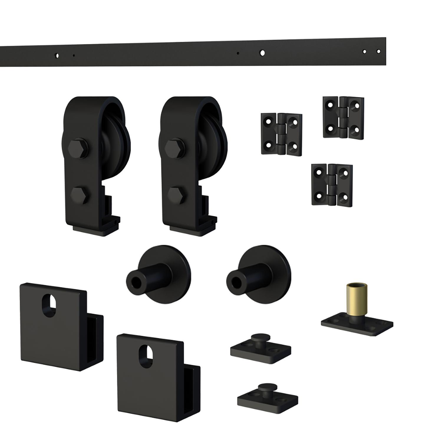 Kit coulissant 685 rail noir et quincaillerie 78-3/4"
