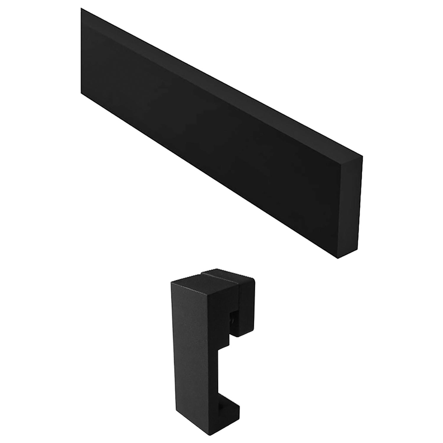 Kit glissière 605 rail acier noir 78-3/4"