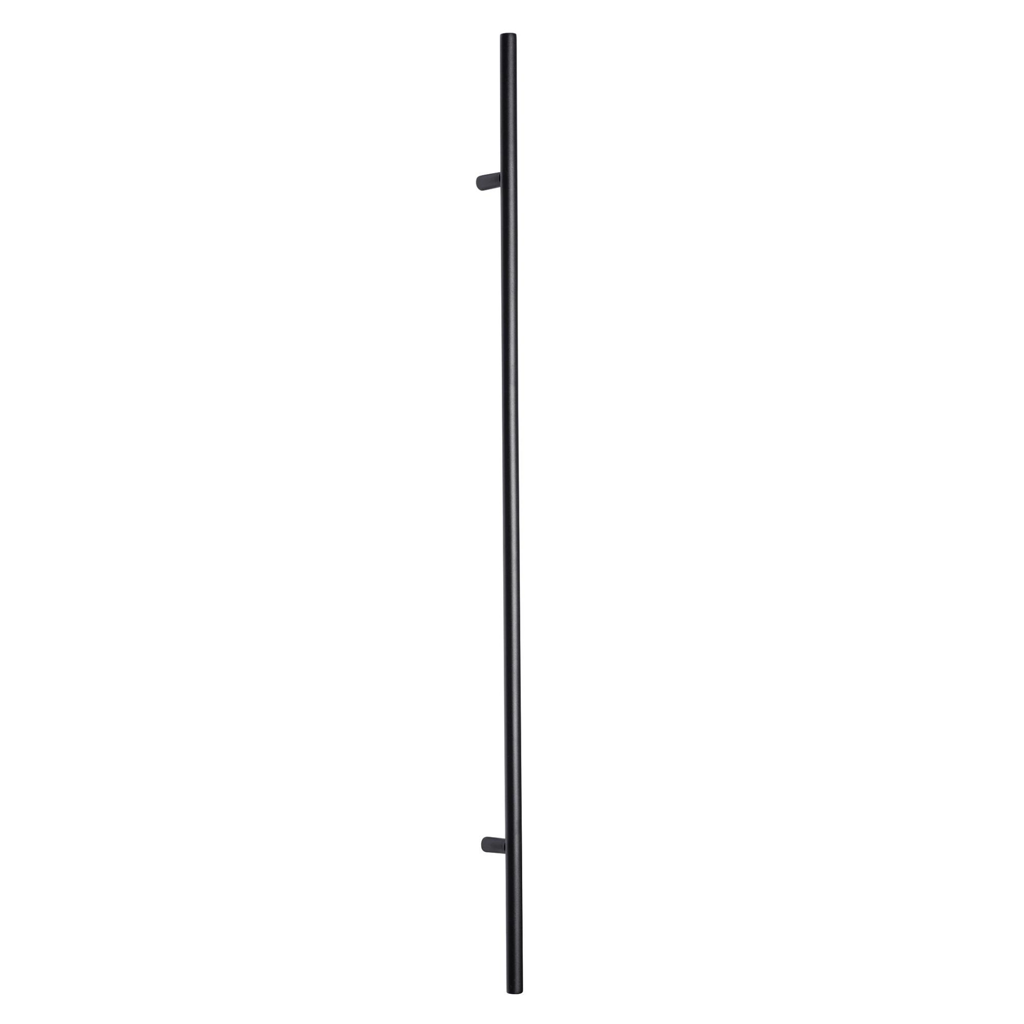 Poignée longue en fer forgé noir diamètre 3/4'' 39-3/8''