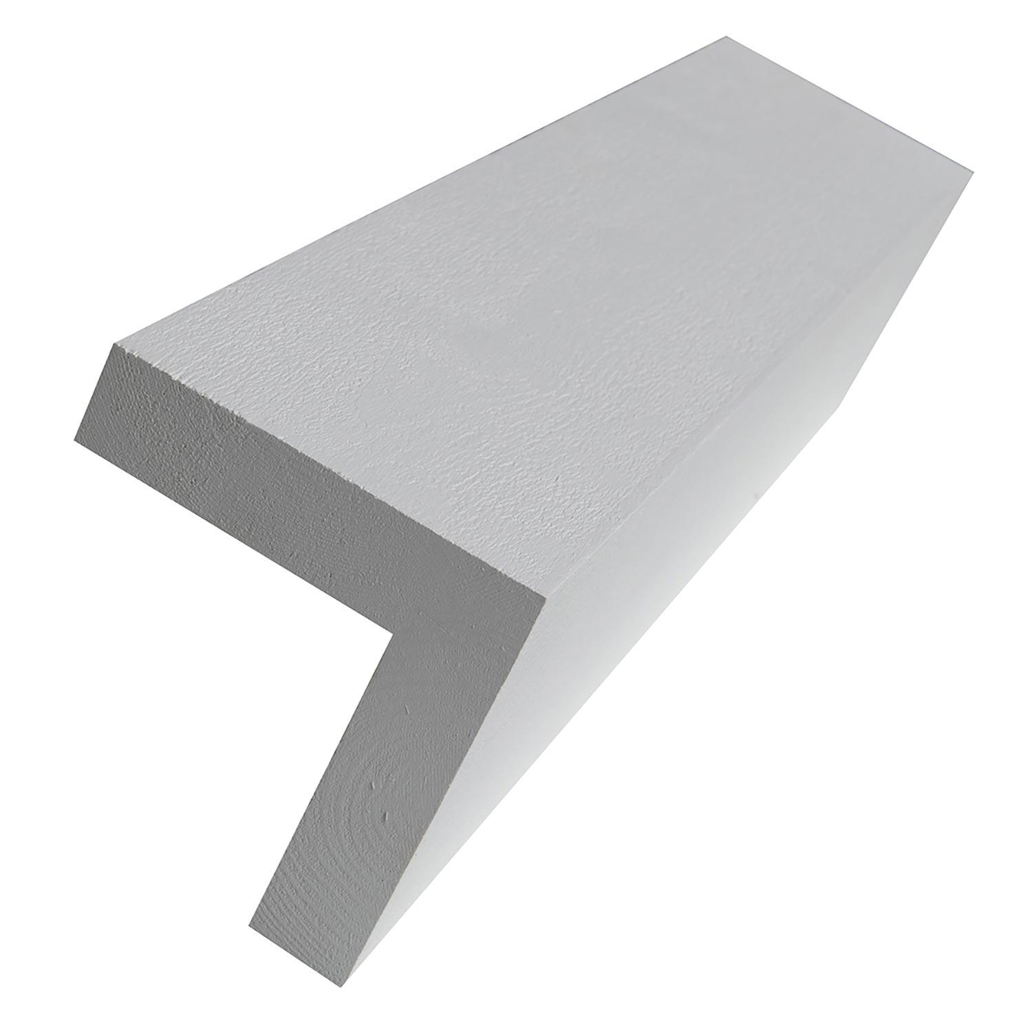 6" x 16' Quick Corner Trim-Rail White