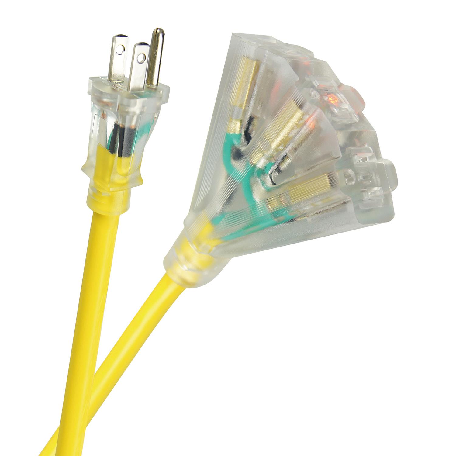 12/3 Outdoor Triple Tap Extension Cord 30.48M