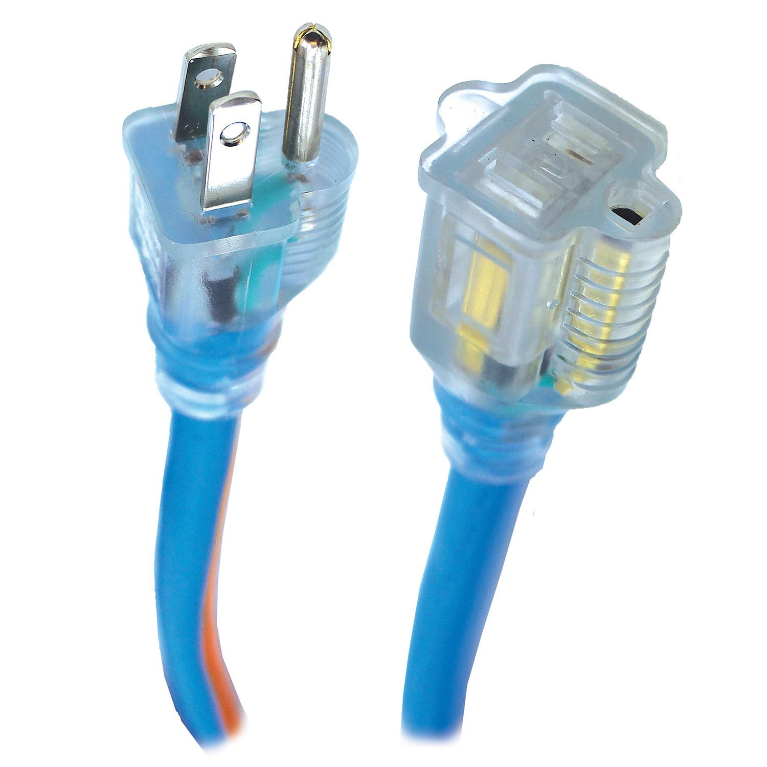 Blue/Orange Outdoor Extension Cord Strip 14/3 30.48M