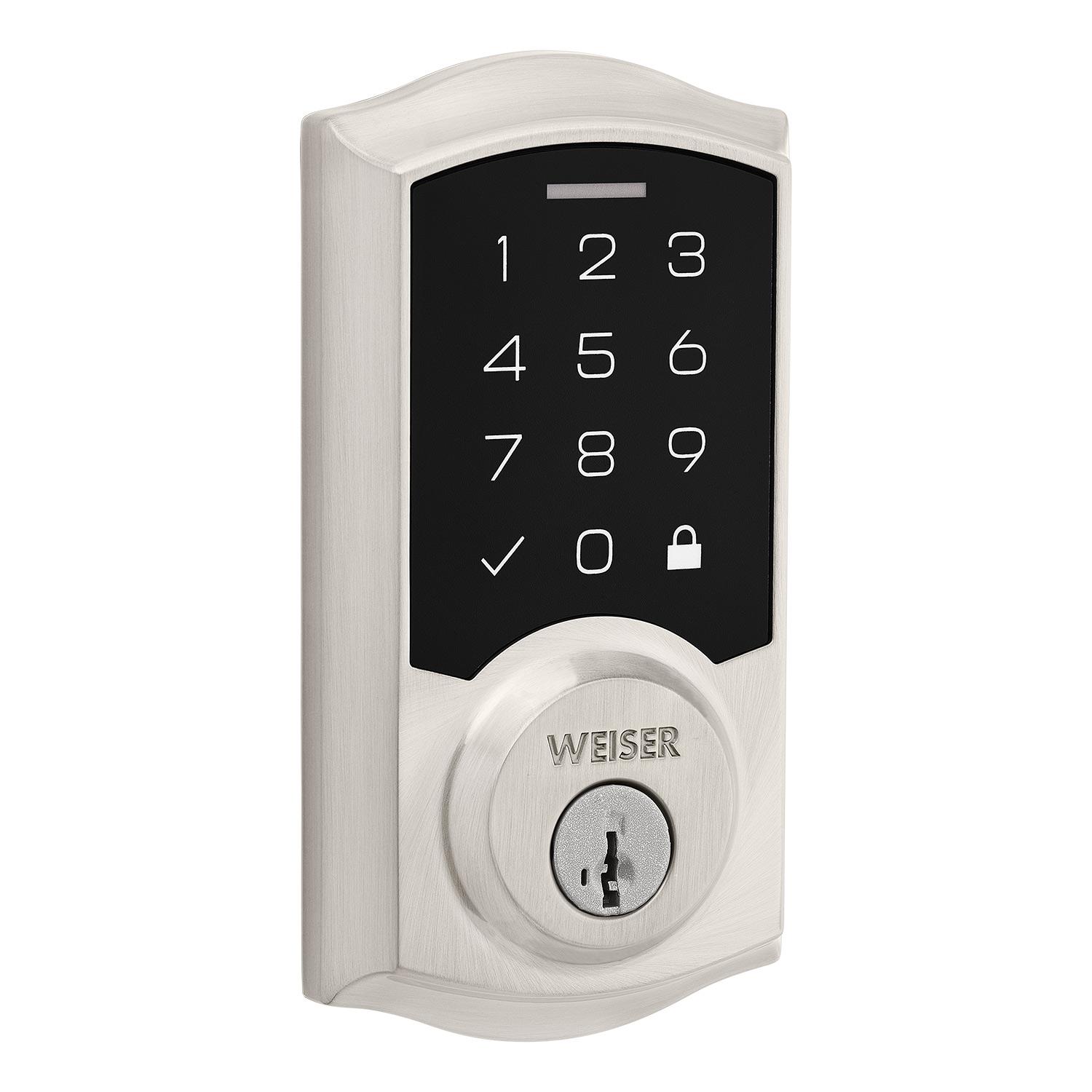 SmartCode Traditional Touchpad Electronic Lock-Satin Nickel