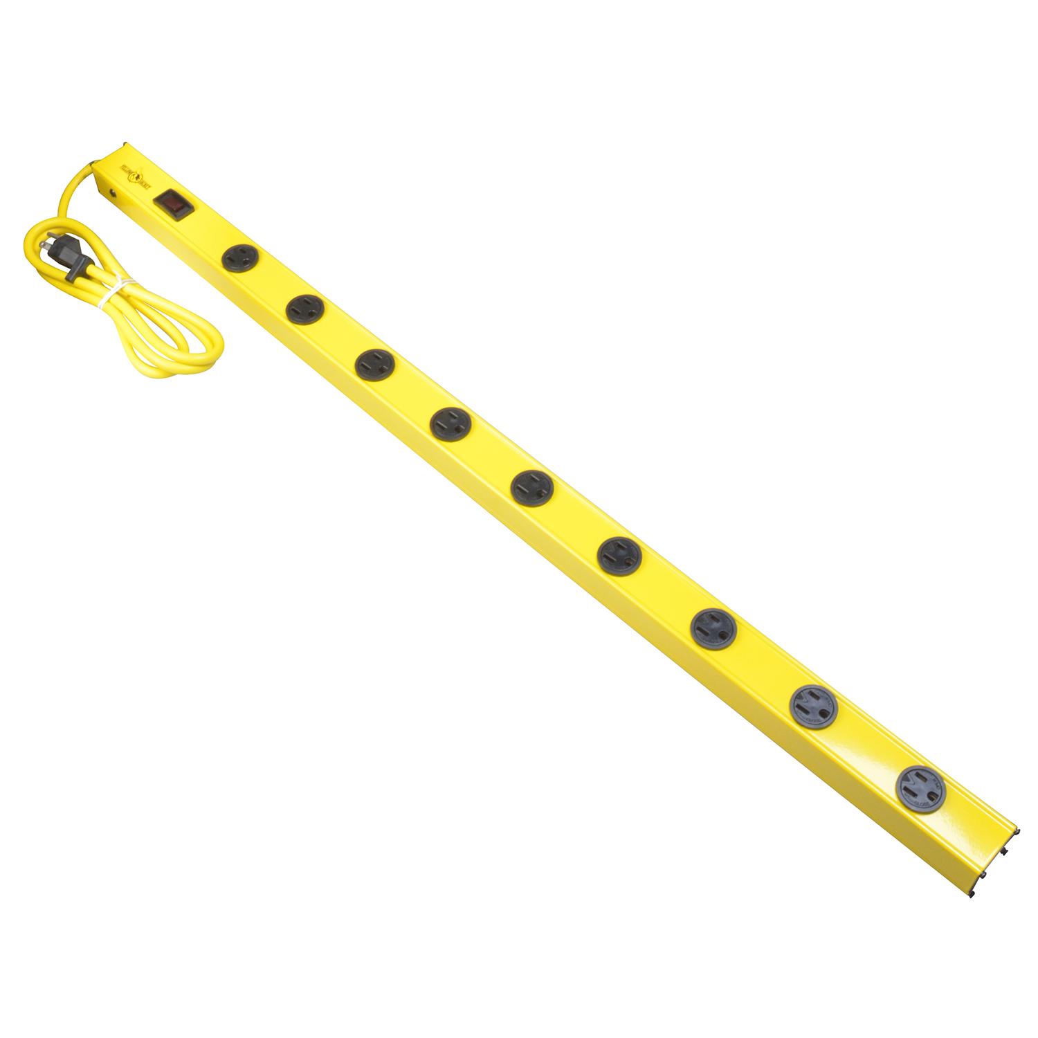 Yellow Jacket 9-Outlet Metal Strip, 5’ Cord