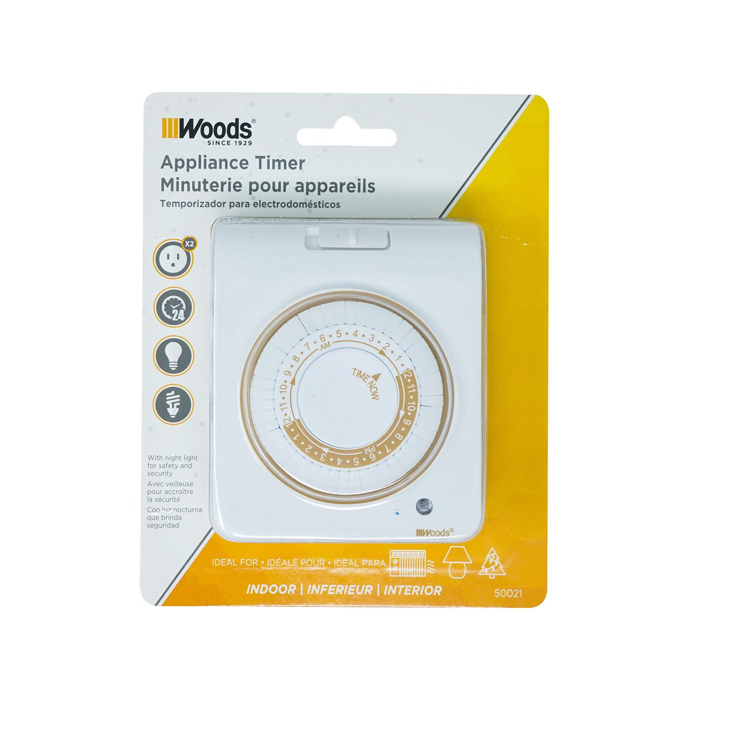 Indoor Mechanical Timer With Night Light