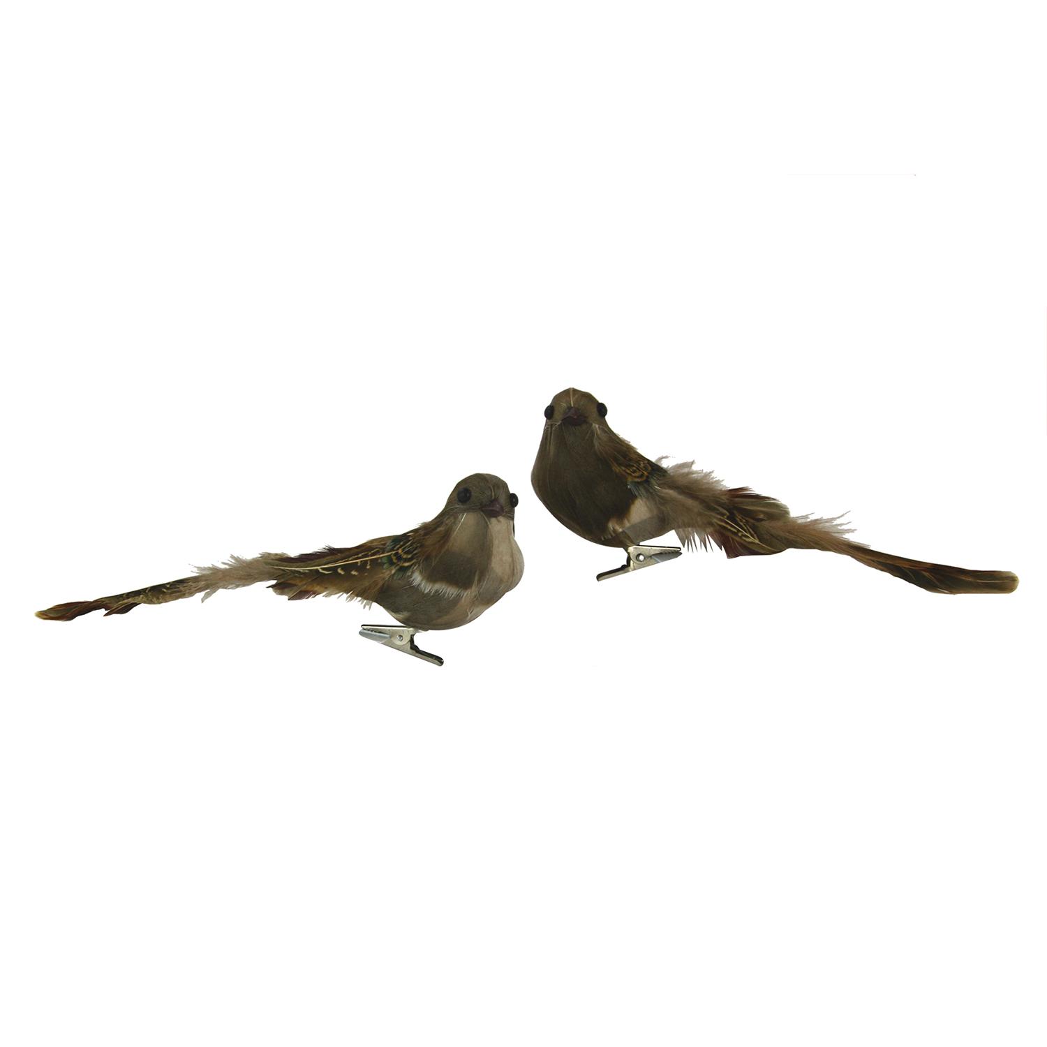 Oiseaux Marron 7" - 2/Paquet