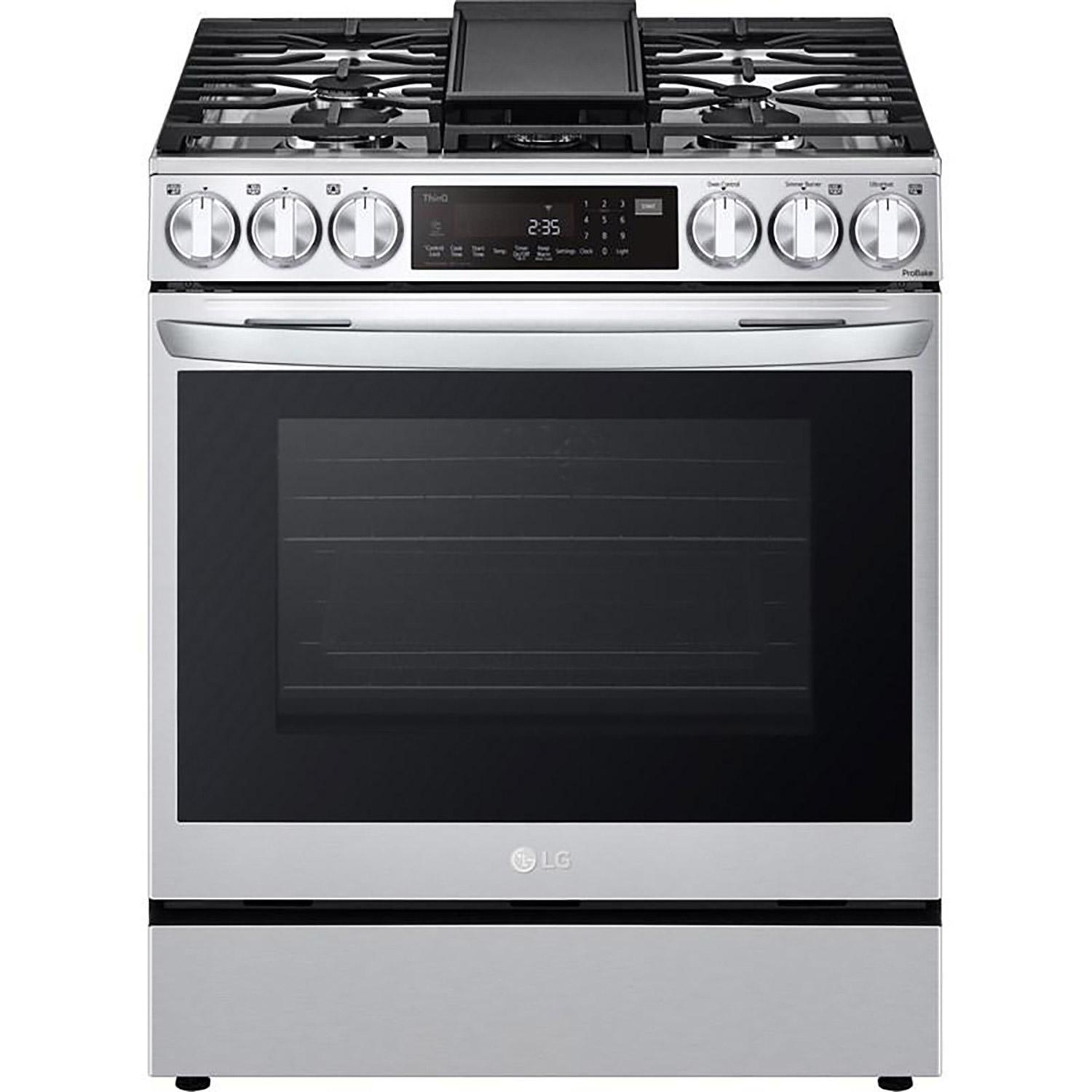 30-inch Slide-In Gas Range with Air Fry Stainless Steel