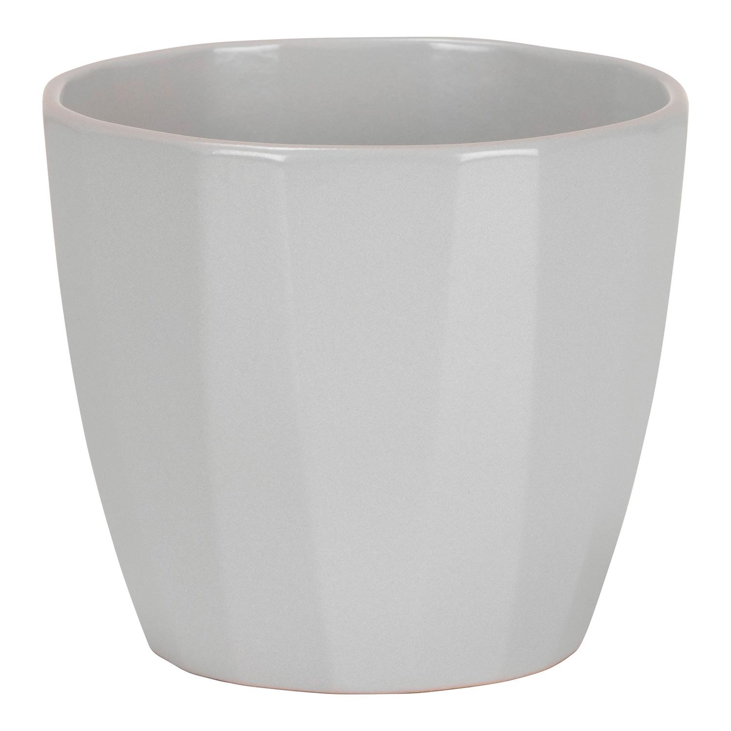 4.5"  Elegance Ceramic Pot - Gray