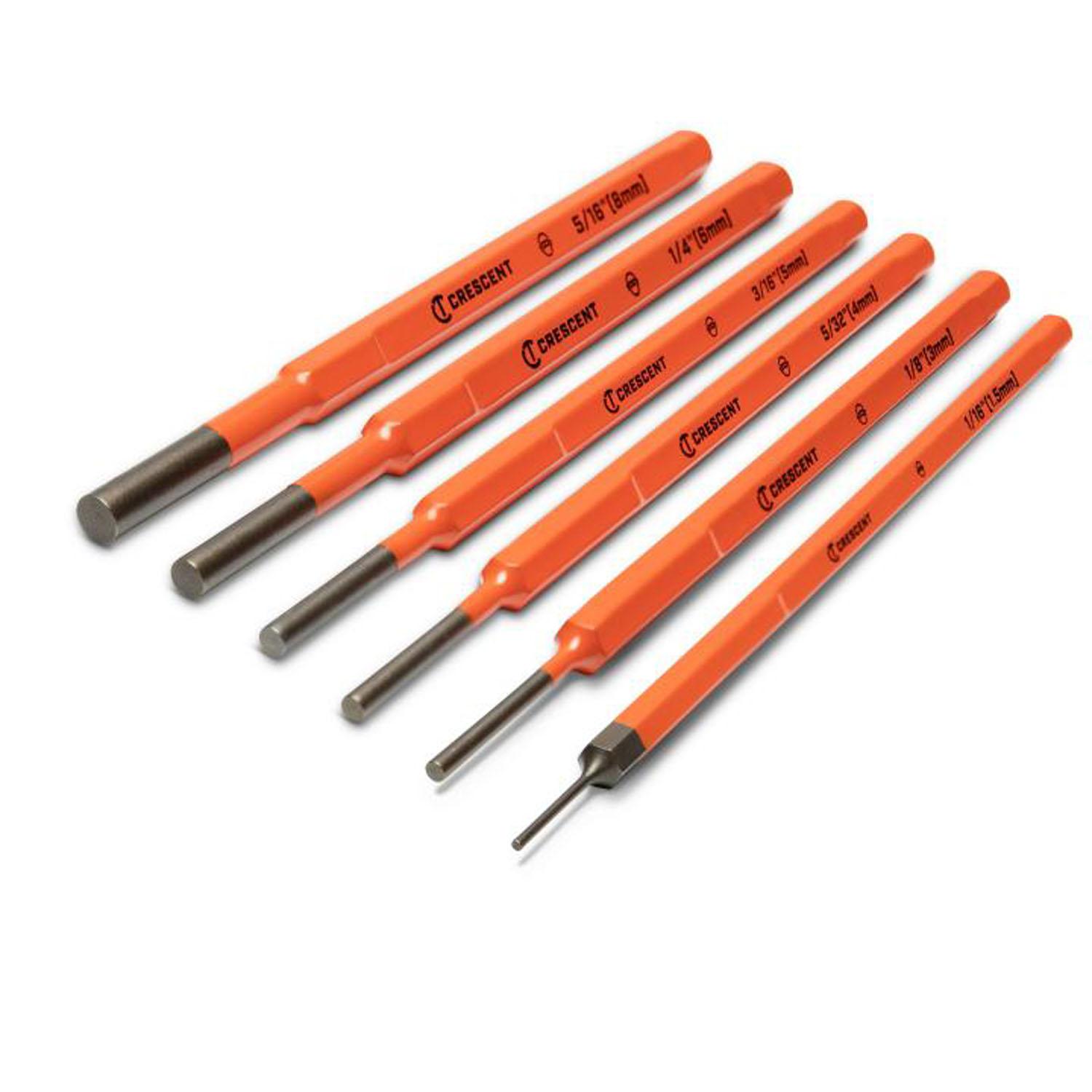 7" Pin Punch 6 Piece Set