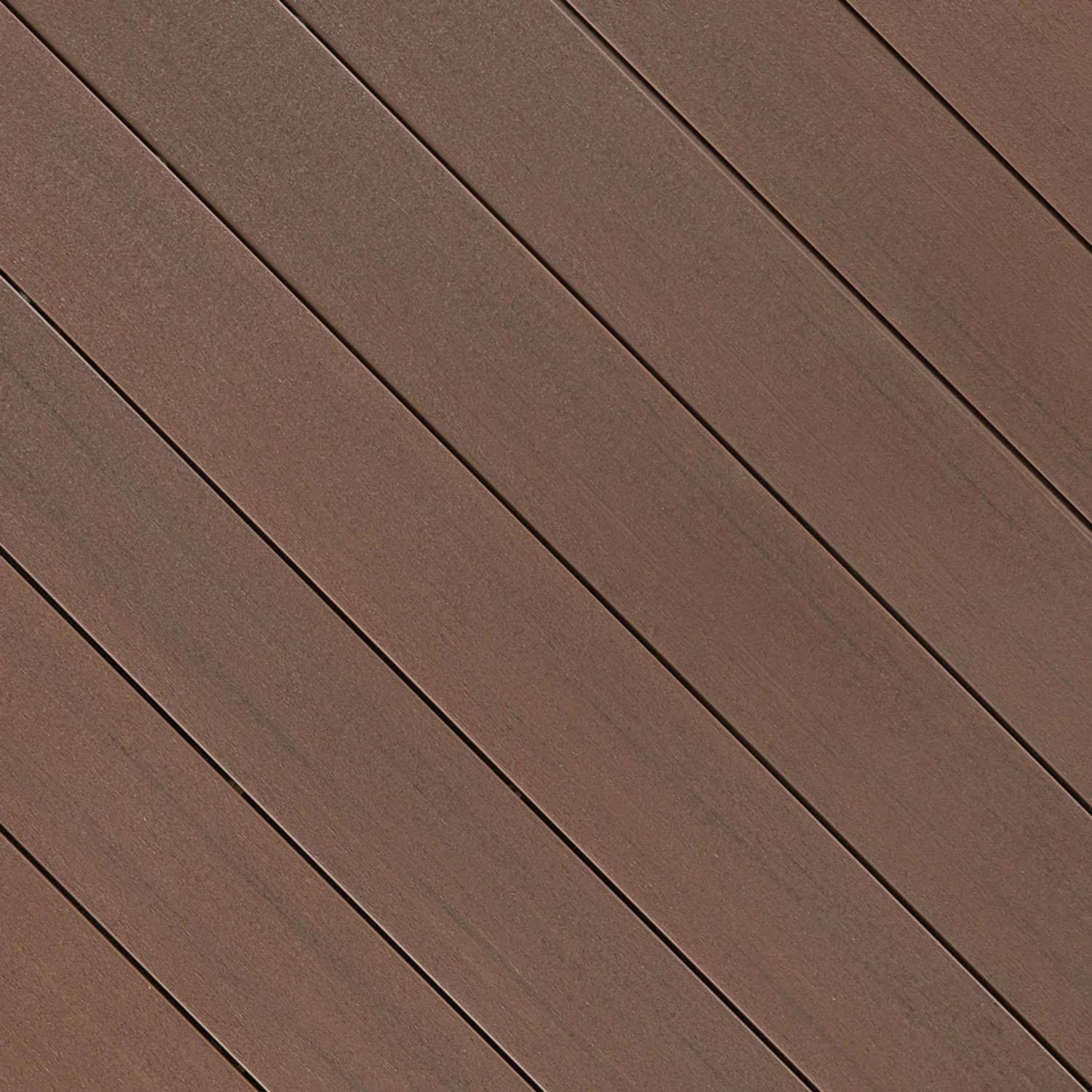 16' Russet Dune Grooved Promenade PVC 1.0" x 5.5"