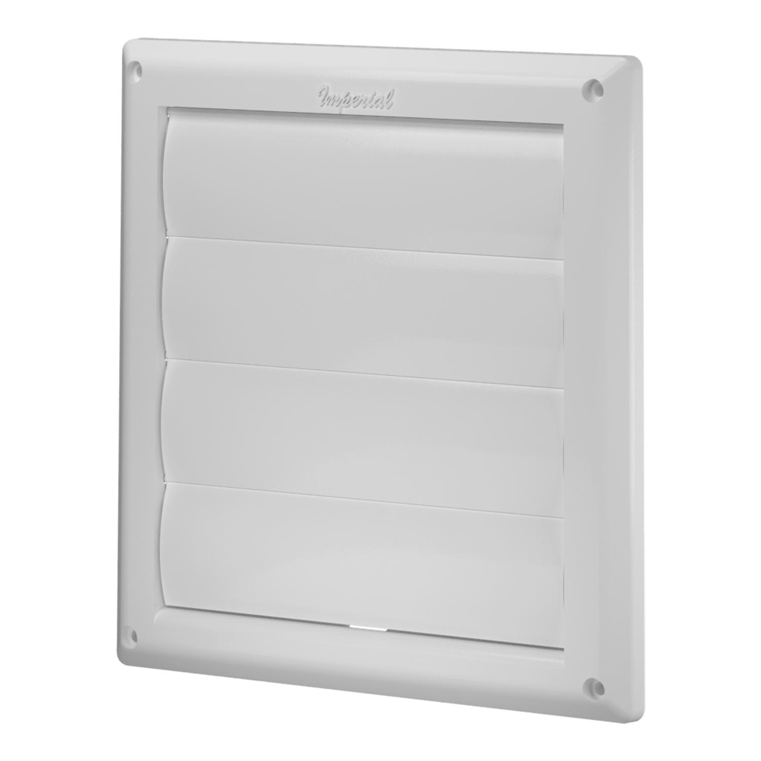 Capuchon de Ventilation à Persiennes 5" Blanc